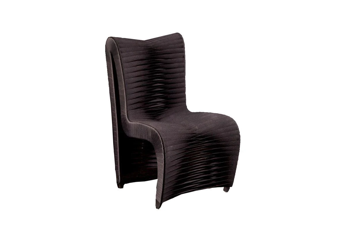 Seat Belt Dining Chair, High Back, Black/Black - Frankwebs