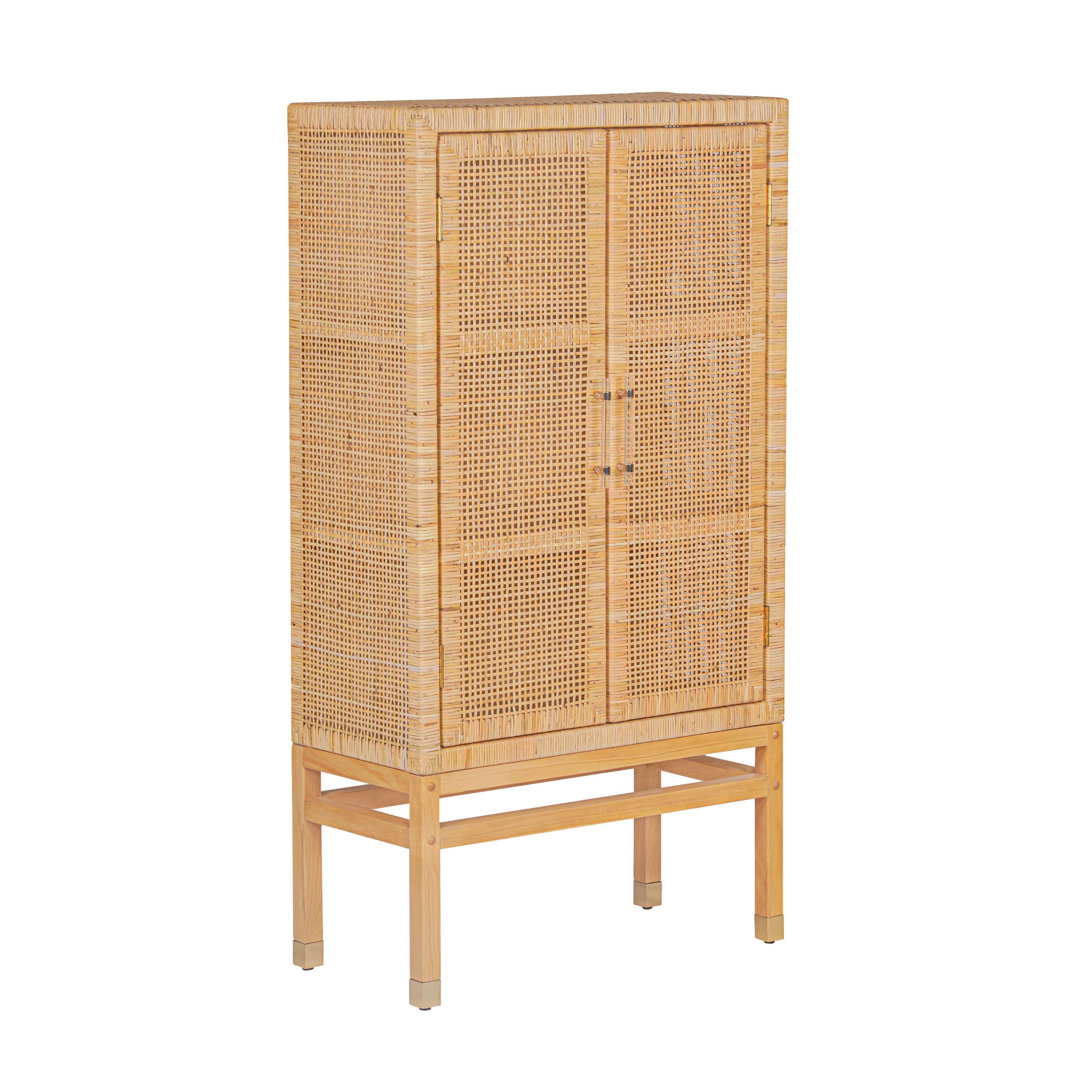 Amara Natural Woven Rattan Cabinet - Frankwebs