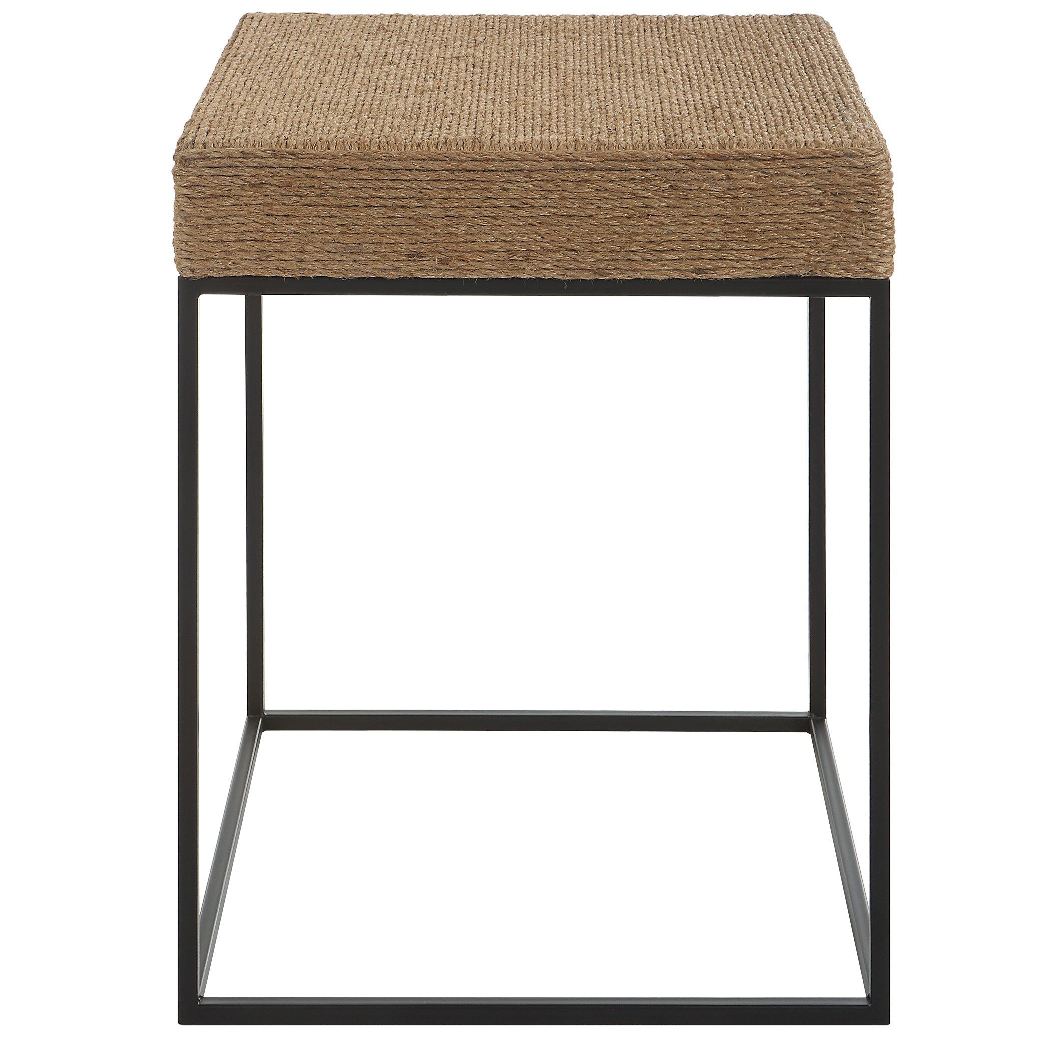 Laramie Rustic Rope Accent Table - Frankwebs