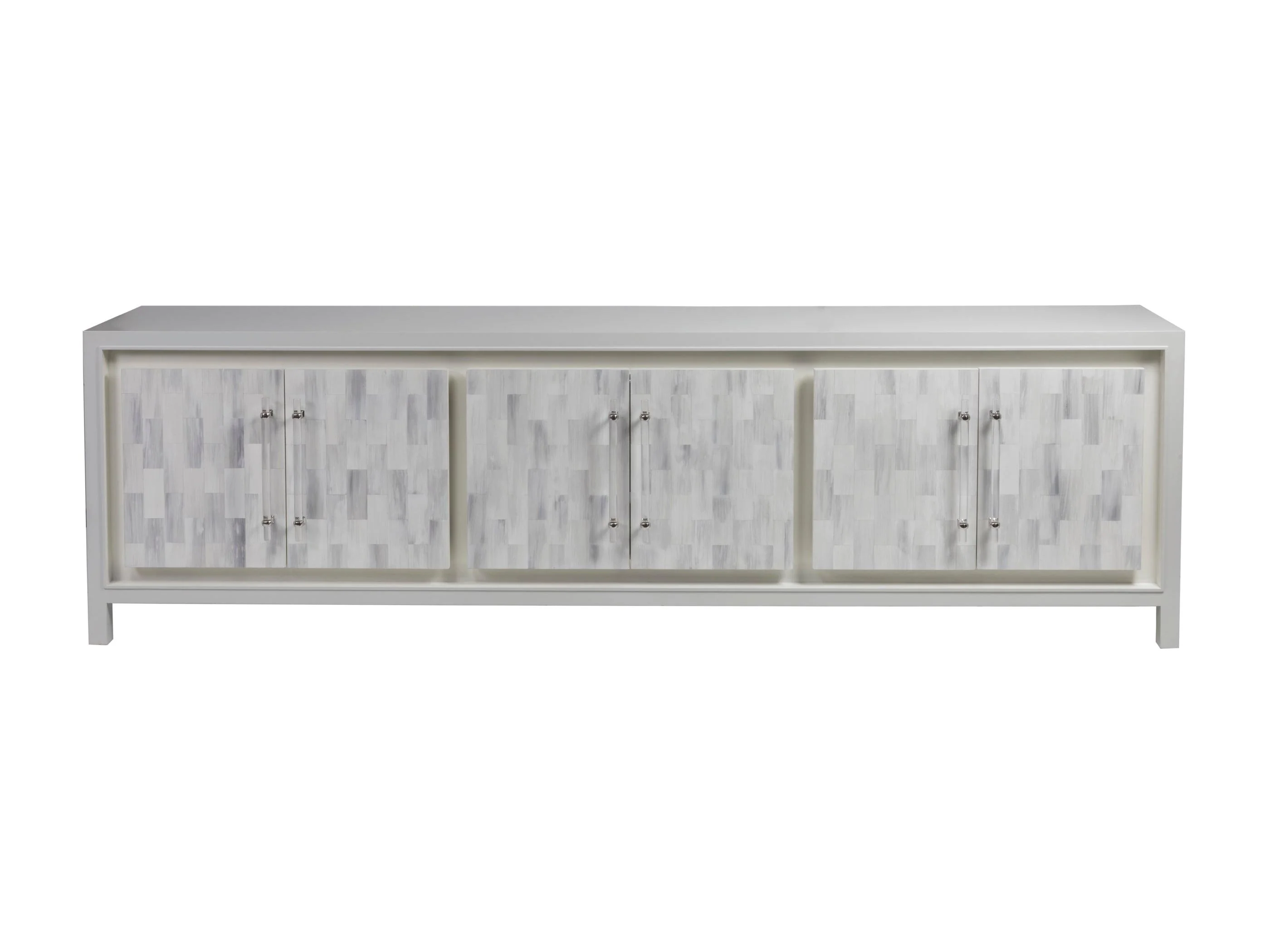 Signature Designs Elation White Long Media Console - Frankwebs