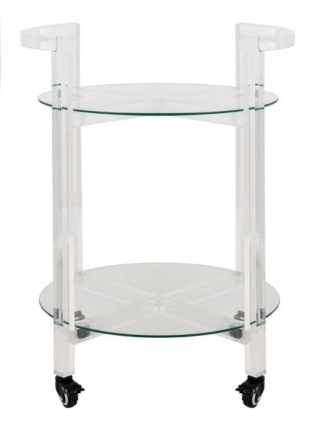 JULES 2 TIER ACRYLIC BAR CART - Frankwebs