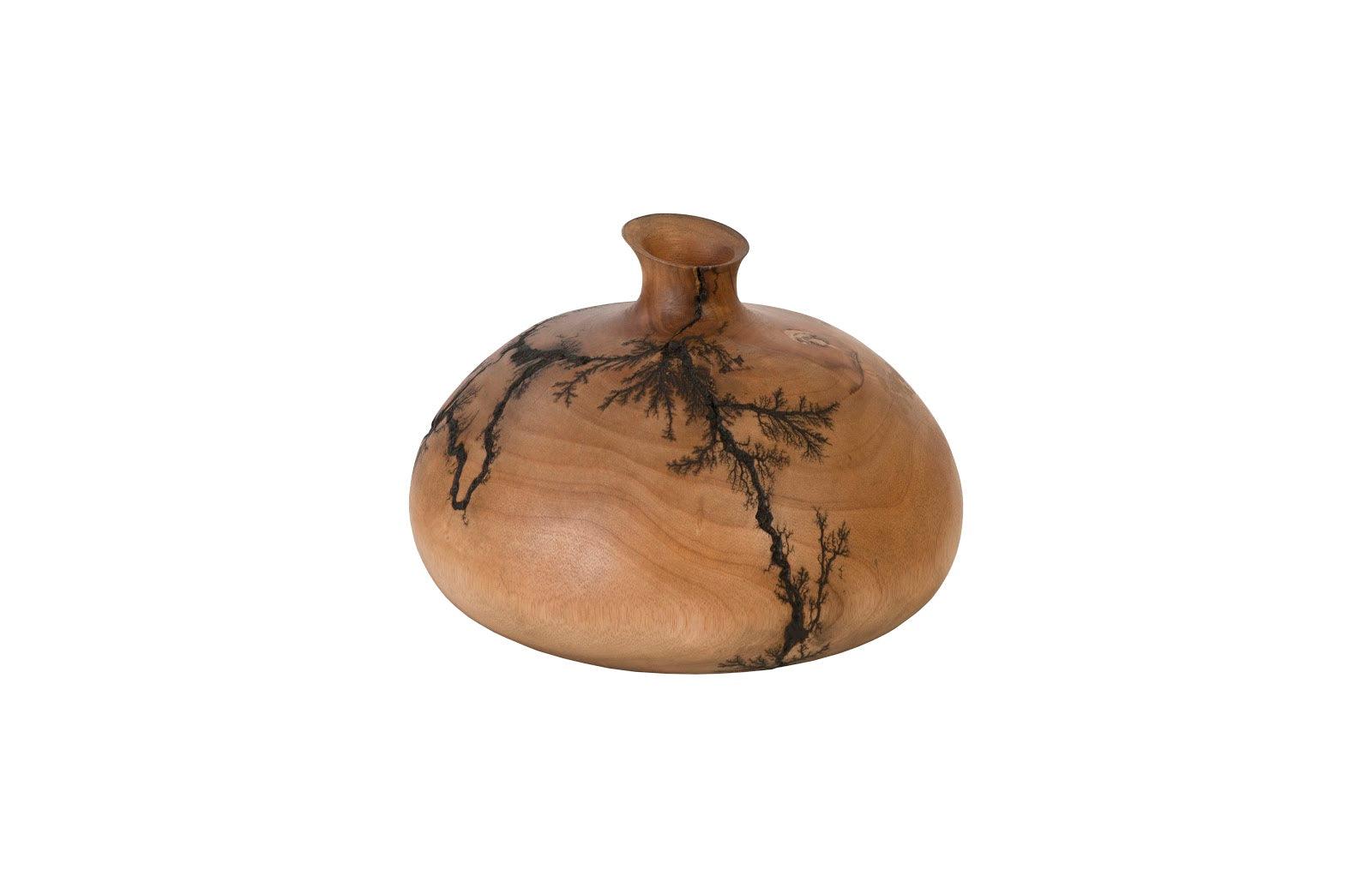 Lightning Vase, Mango Wood, Short - Frankwebs
