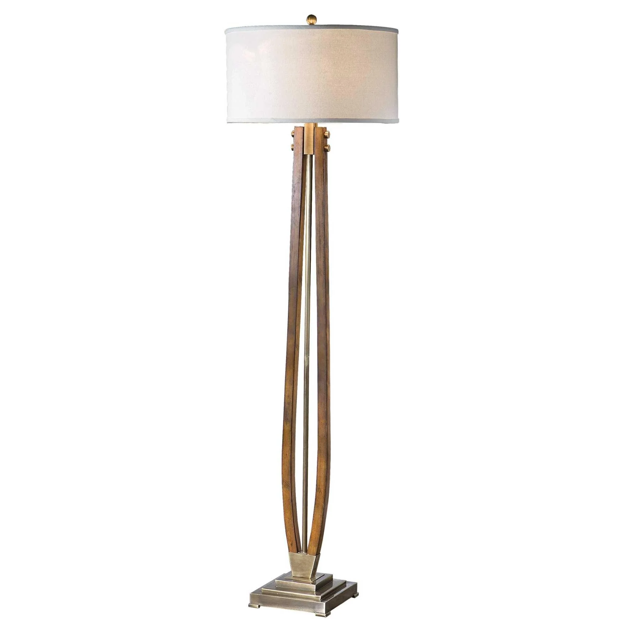 Boydton Burnished Wood Floor Lamp - Frankwebs