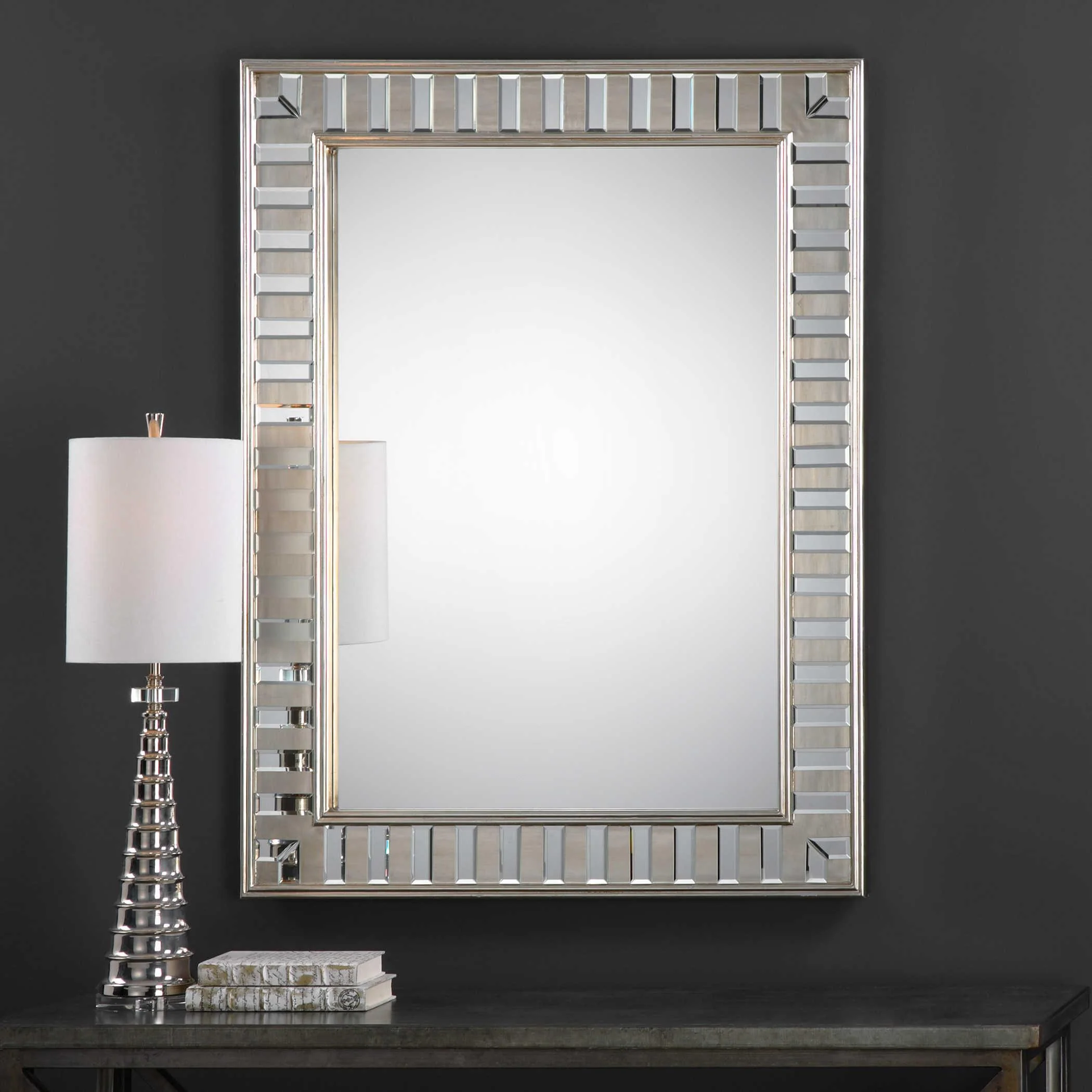 LANESTER SILVER LEAF MIRROR - Frankwebs