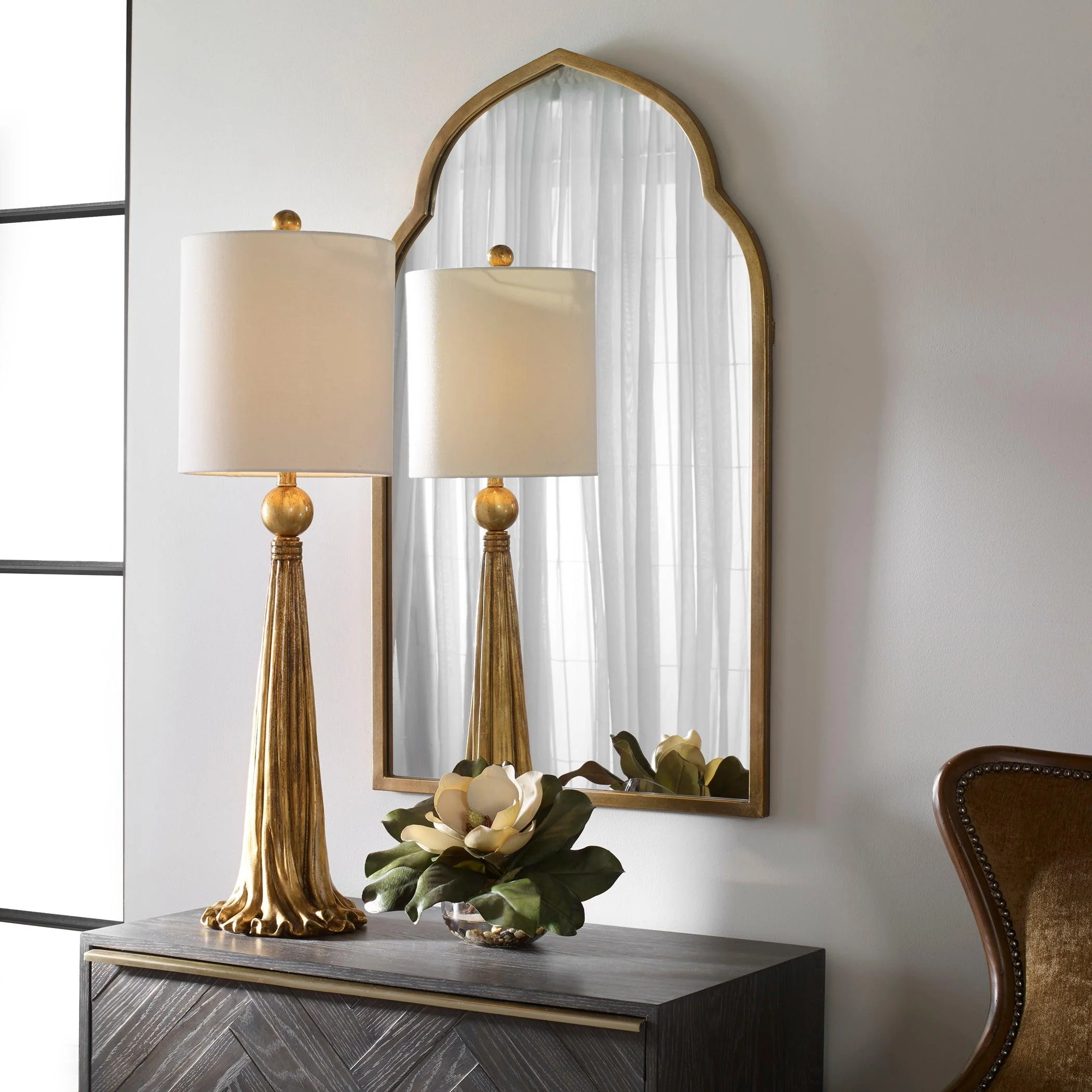 Paravani Metallic Gold Lamp - Frankwebs