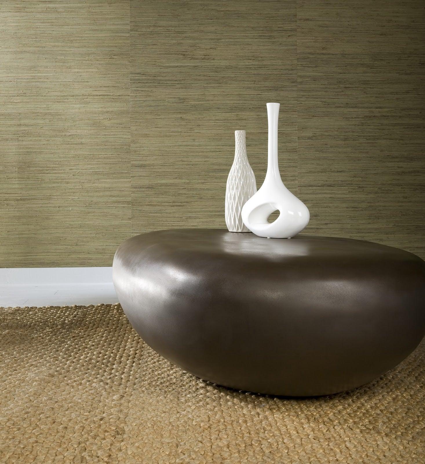 River Stone Coffee Table, Large, Resin, Bronze Finish - Frankwebs