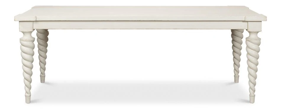 Teagan Dining Table - Antique White - Frankwebs