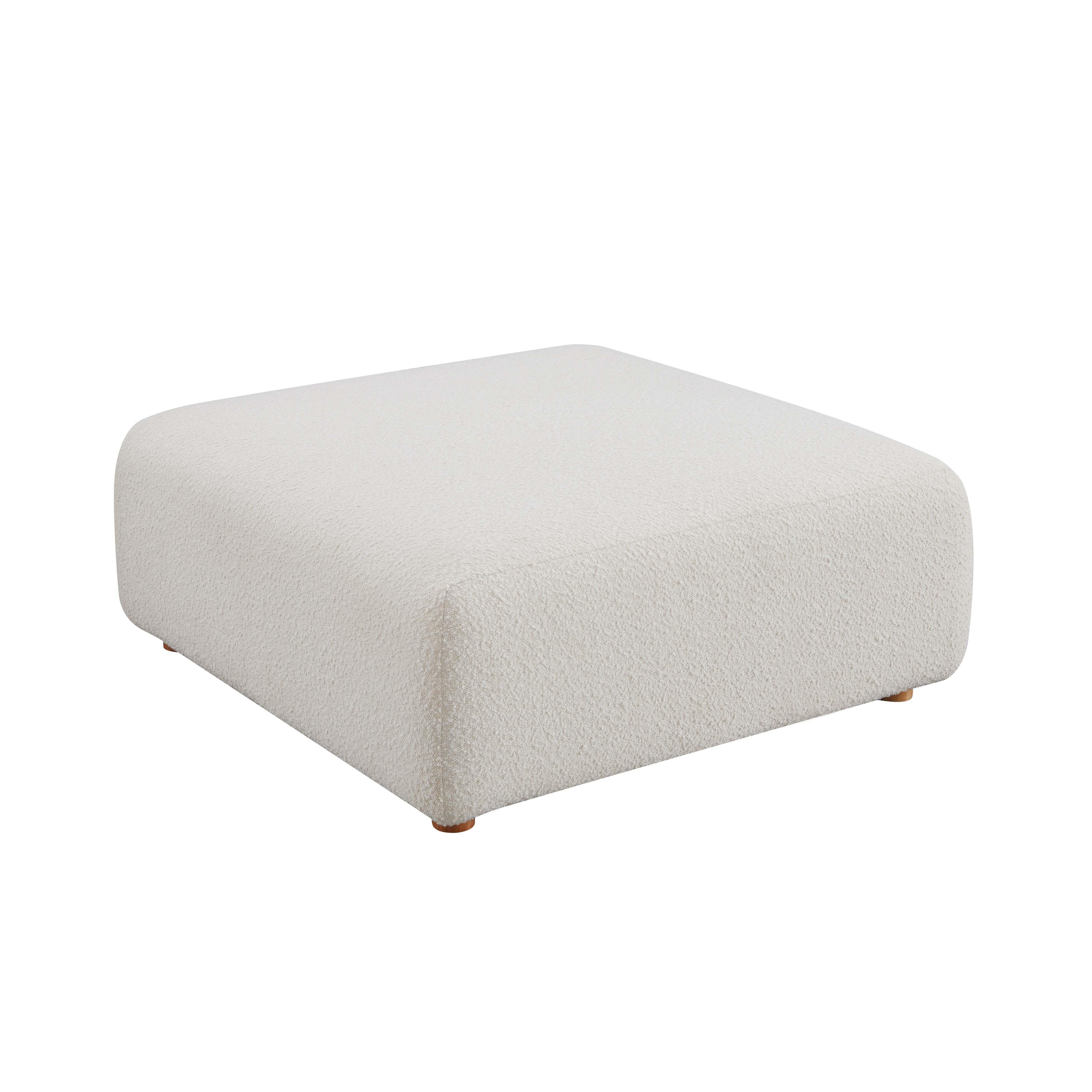 Hangover Cream Boucle Ottoman - Frankwebs