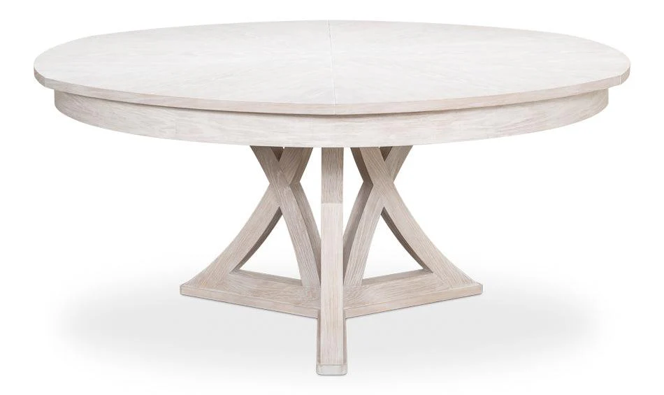 Casual Jupe Dining Table Whtwash Wht Lg - Frankwebs