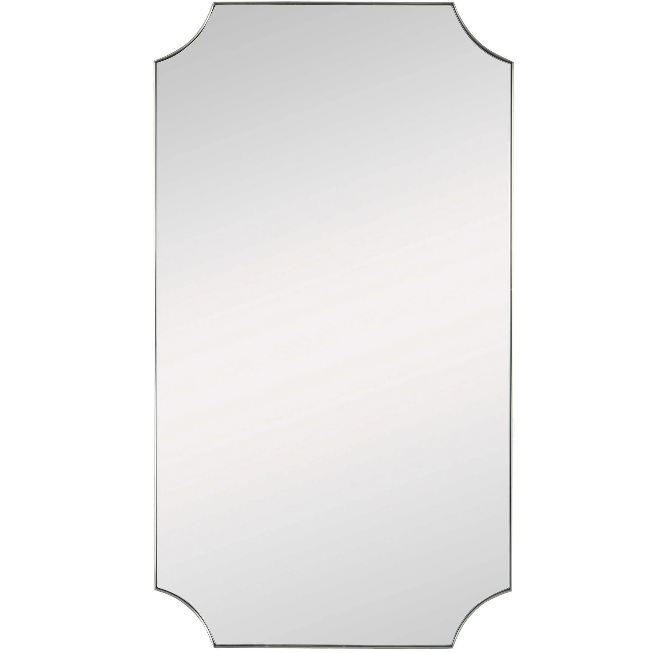 LENNOX BRASS SCALLOPED CORNER MIRROR - Frankwebs