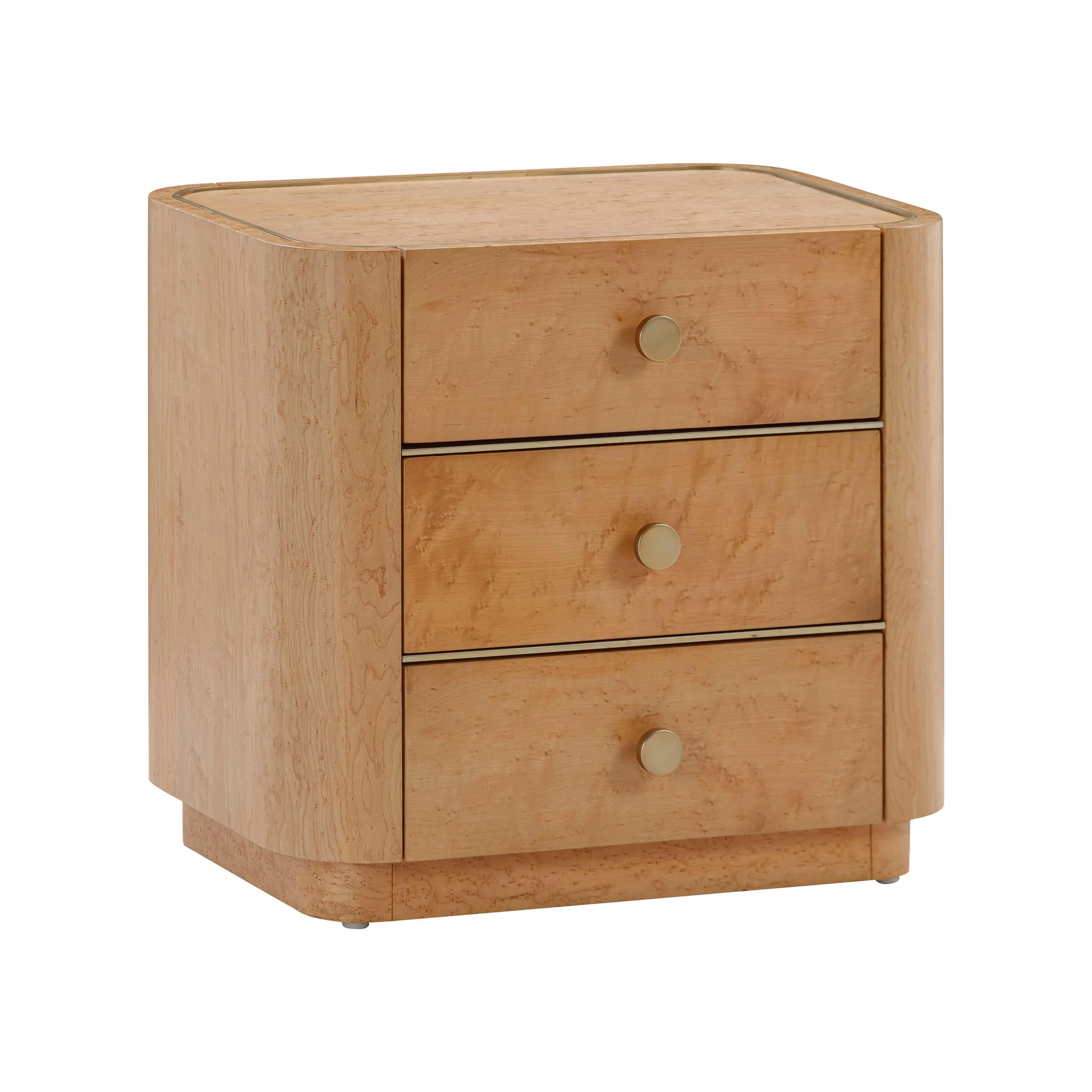 Abigail Natural Birdseye Maple Nightstand - Frankwebs