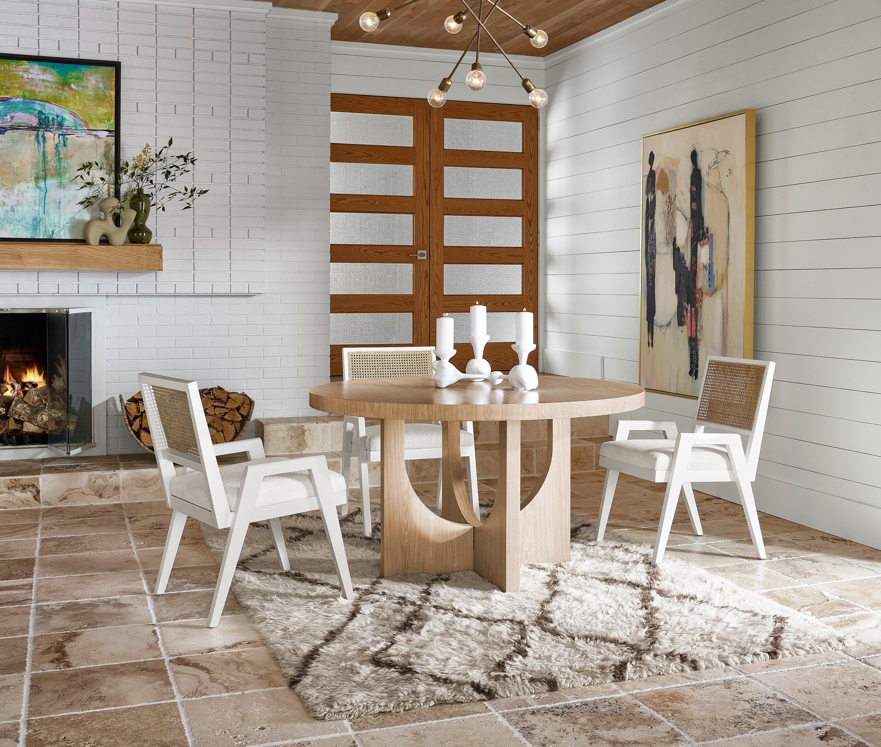 Modern Nomad Round Dining Table - Frankwebs