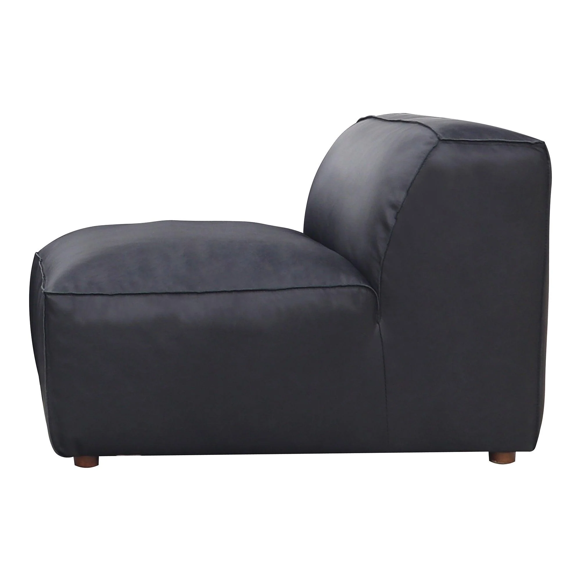 Form Slipper Chair Vantage Black Leather - Frankwebs