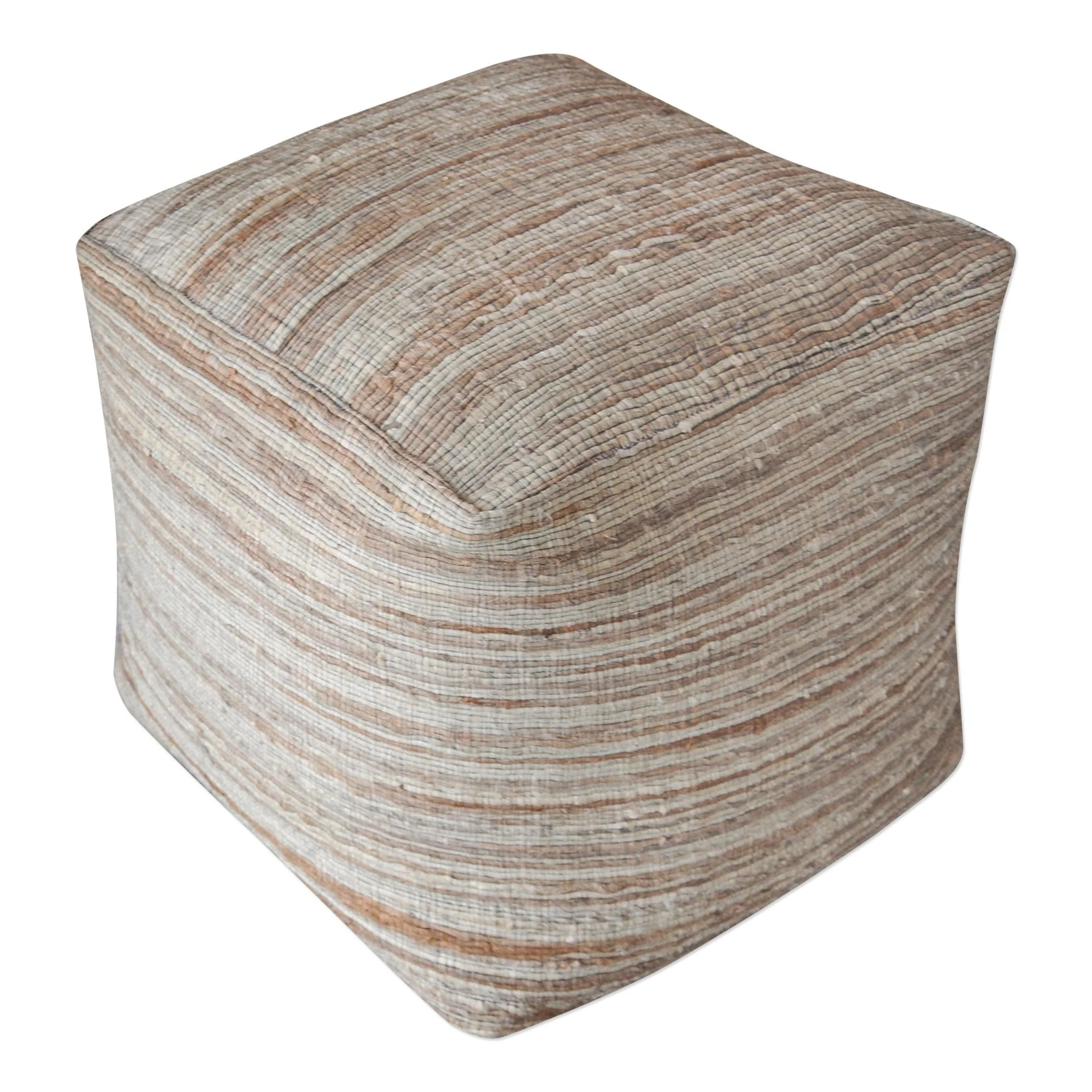 Shiro Beige Pouf - Frankwebs