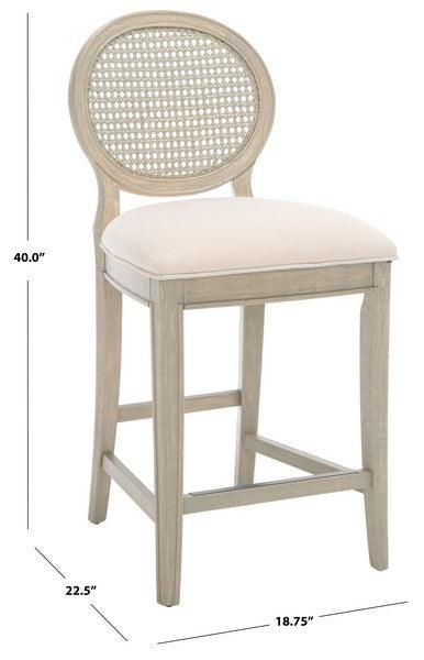 KARLEE RATTAN BACK COUNTER STOOL - Frankwebs
