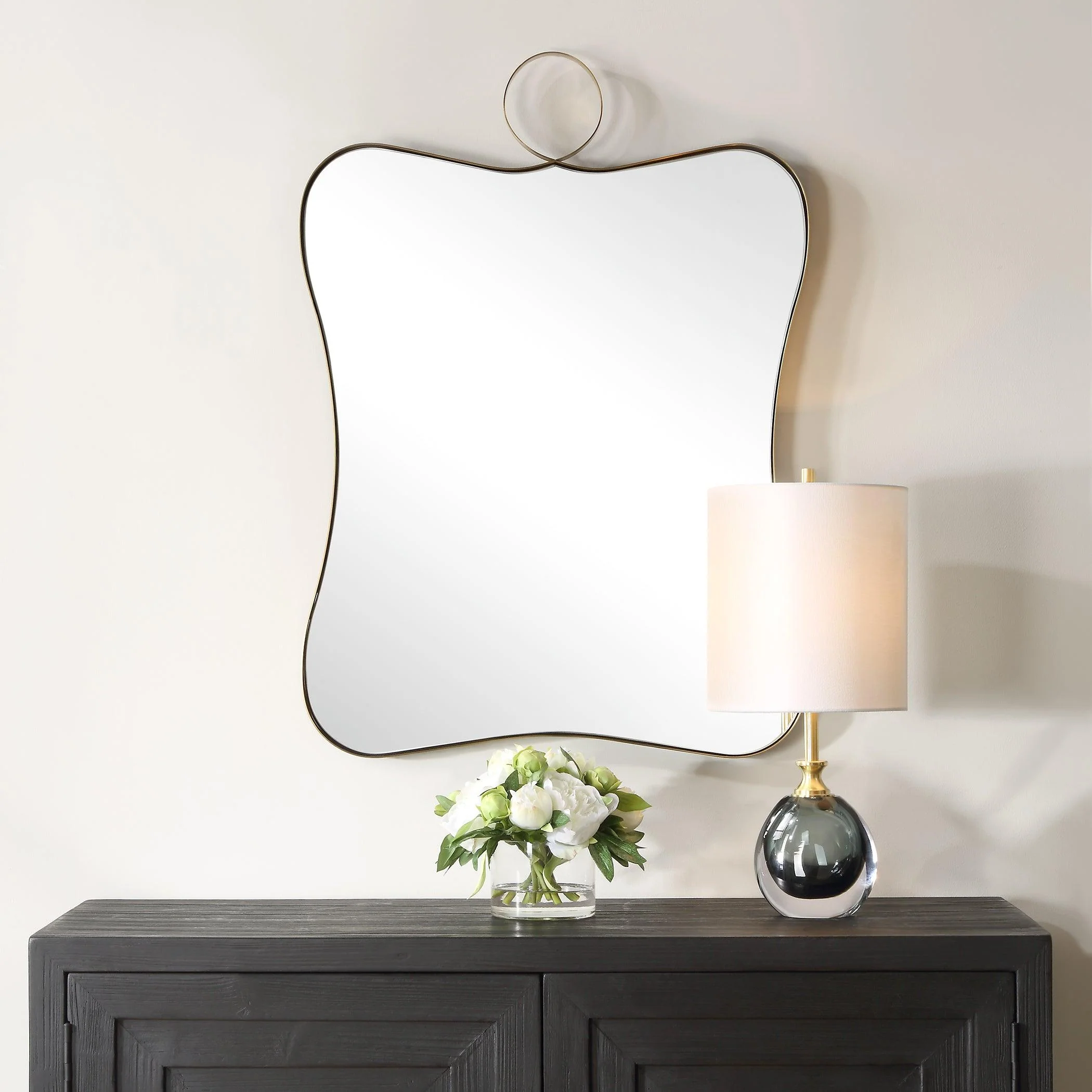Talia Brass Vanity Mirror - Frankwebs