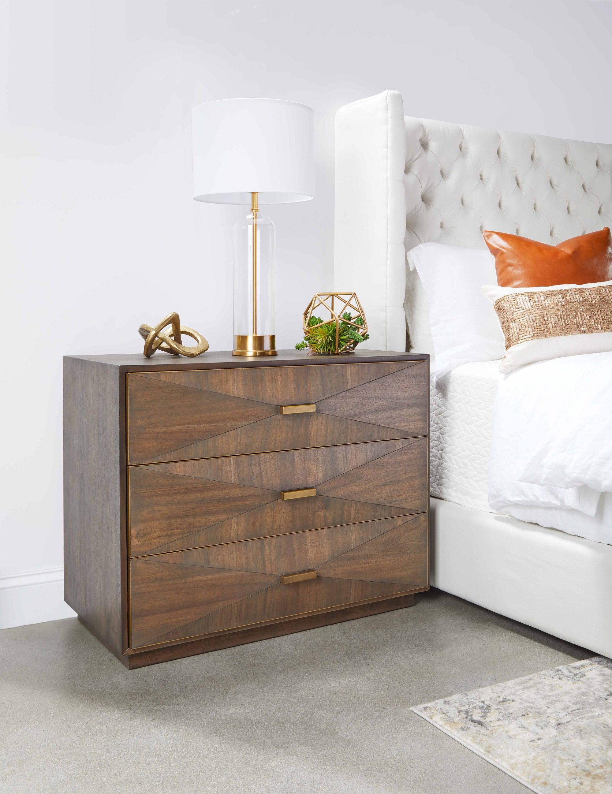 Wynn 3-Drawer Nightstand - Frankwebs