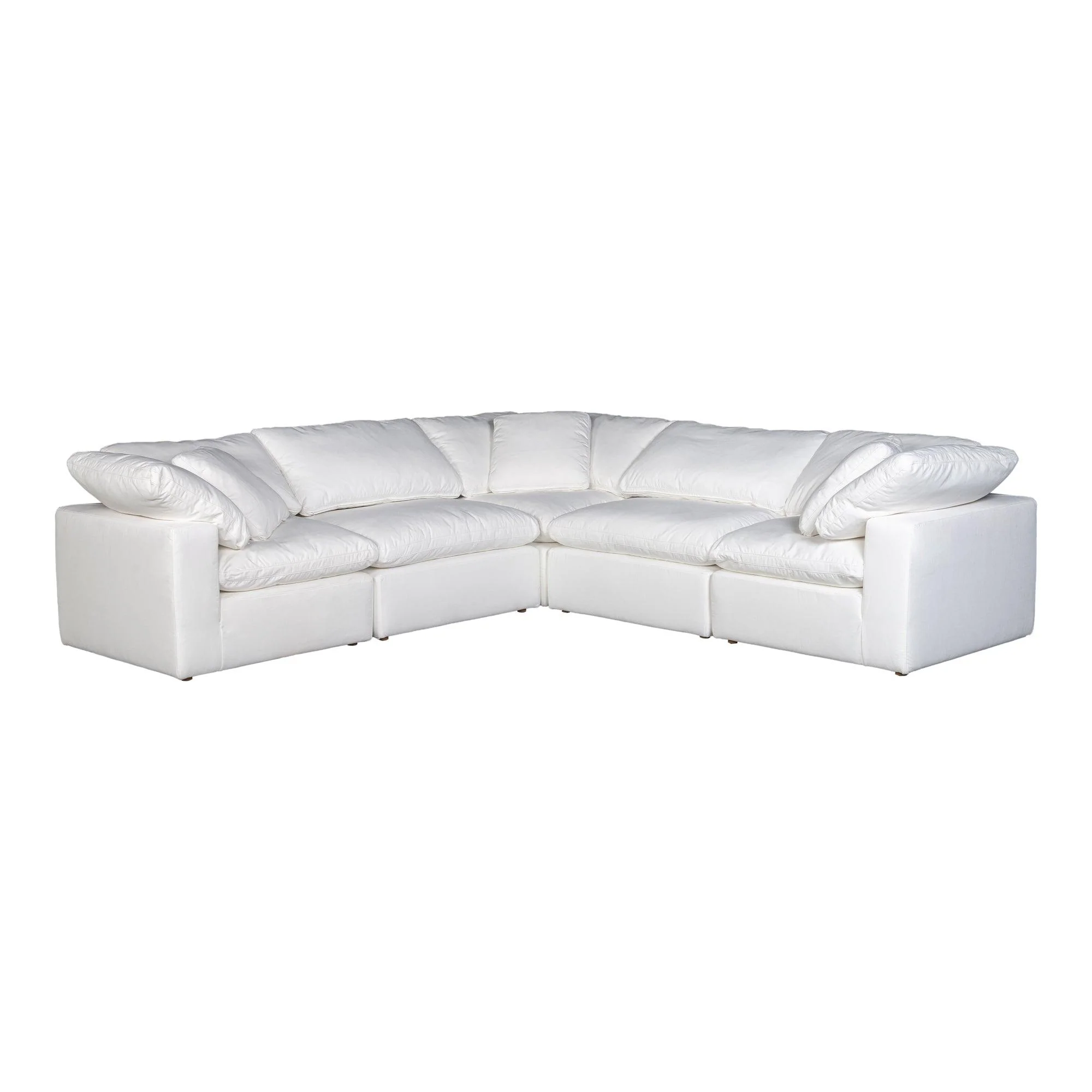 Terra Condo Classic L Modular Sectional Performance Fabric White - Frankwebs