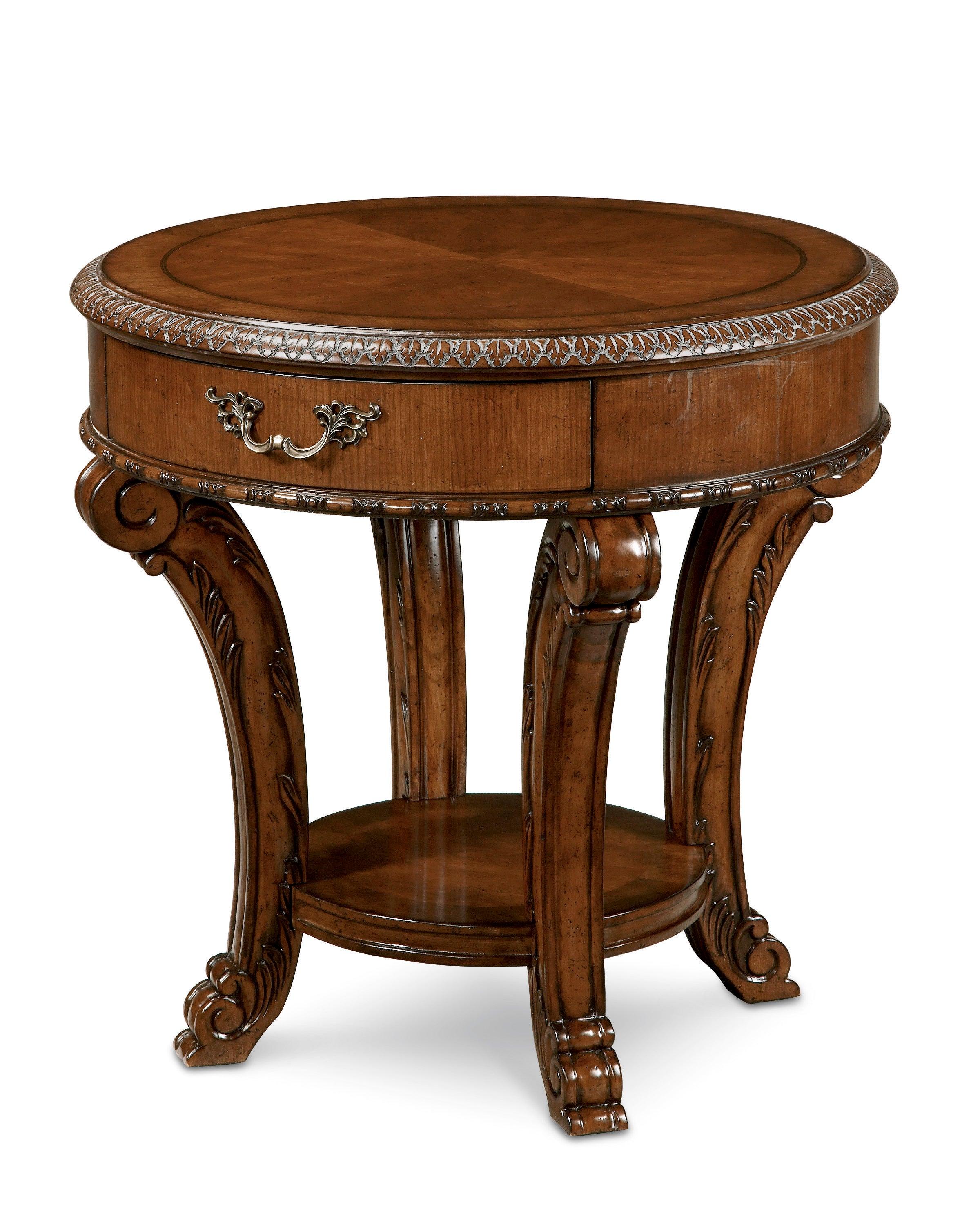 Old World Round End Table - Frankwebs