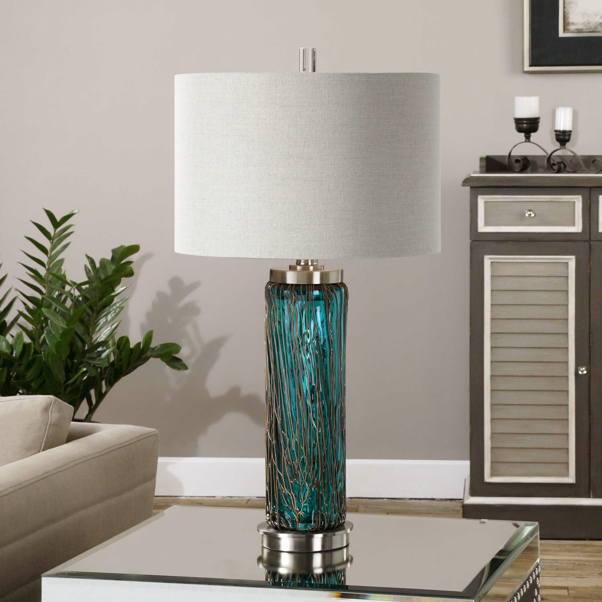 Almanzora Blue Glass Lamp - Frankwebs