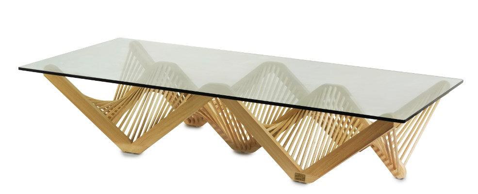 Geo Cocktail Table, Rectangular, Natural - Frankwebs