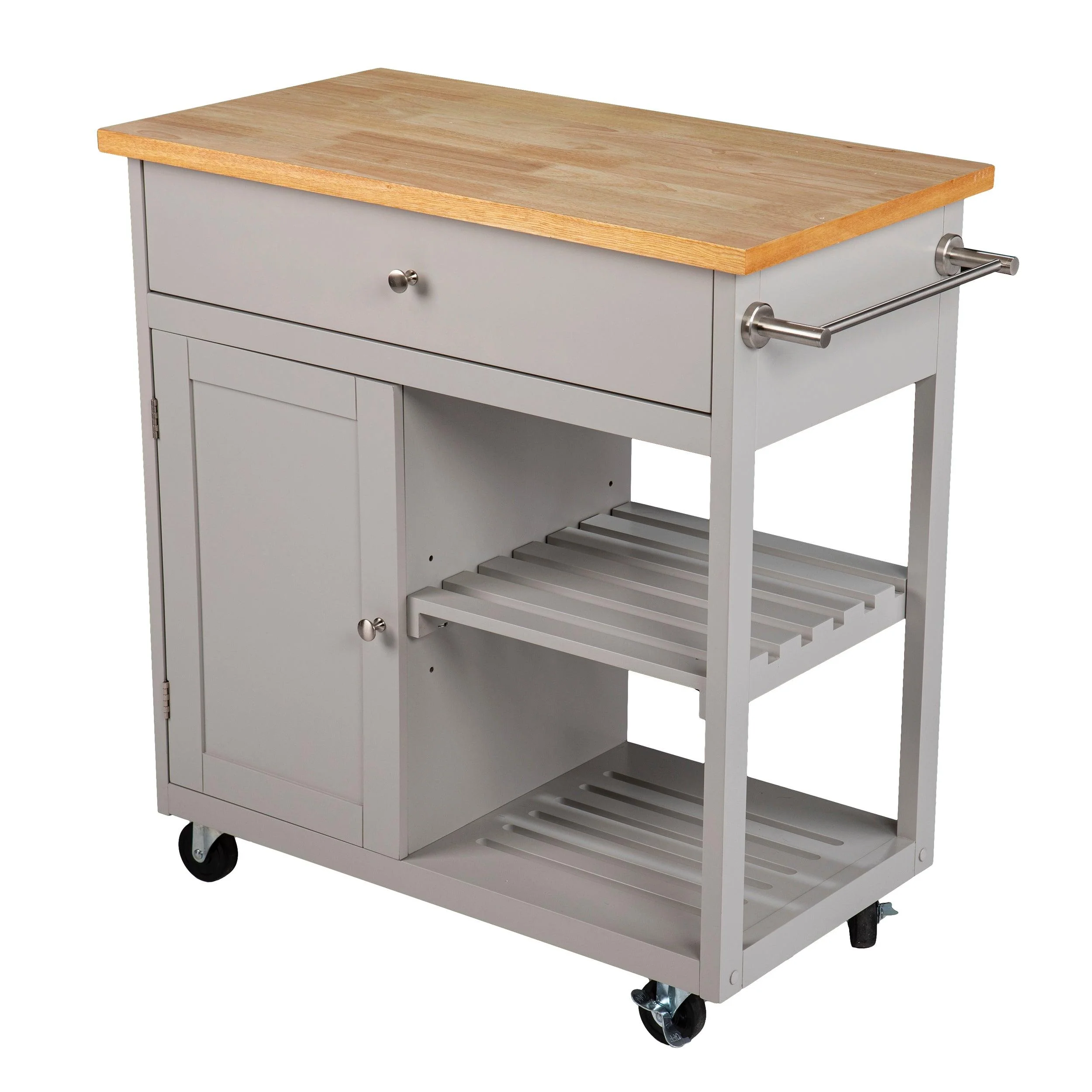 Rolling Kitchen Island w/ Storage - Frankwebs