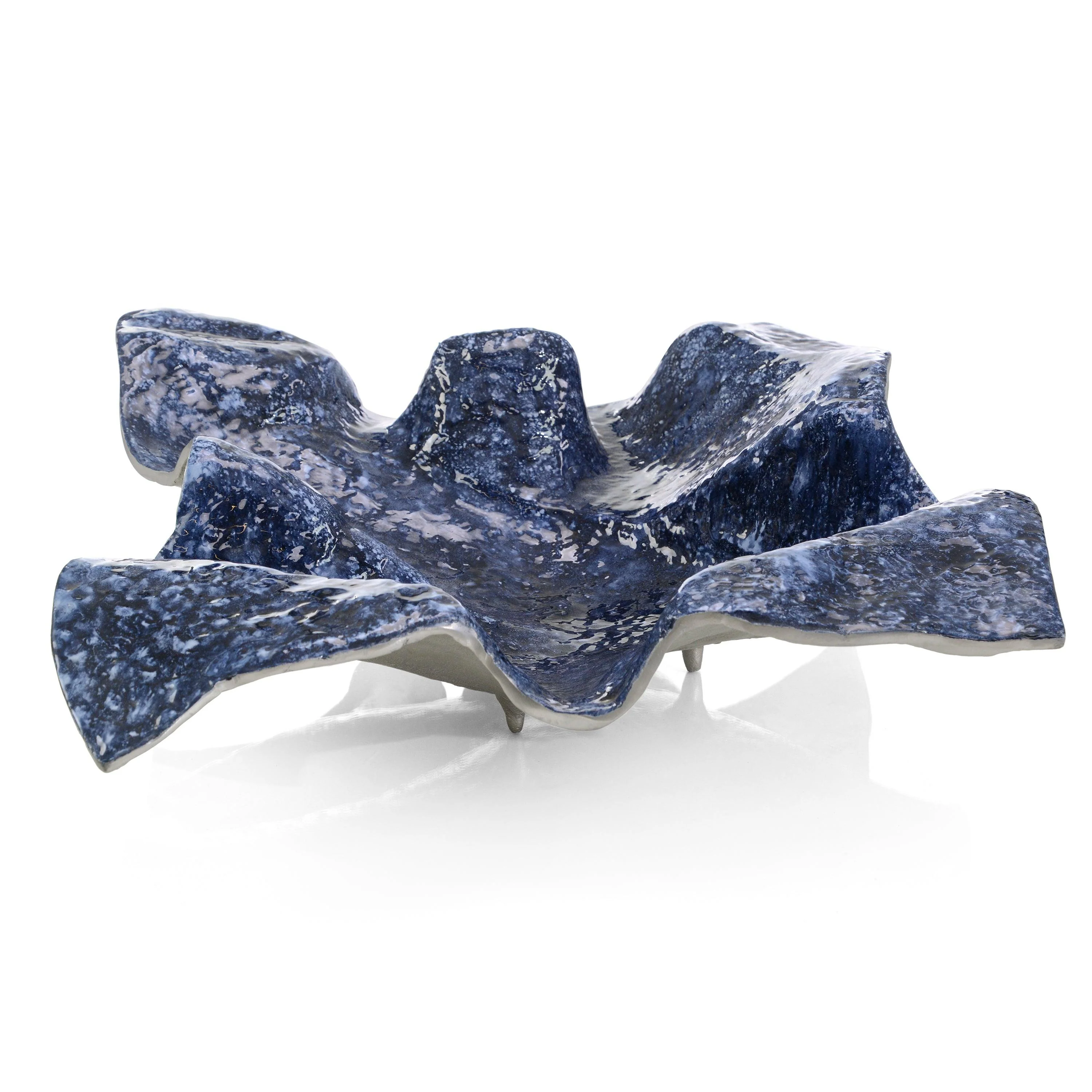 Draped Fabric Cobalt Blue Bowl - Frankwebs