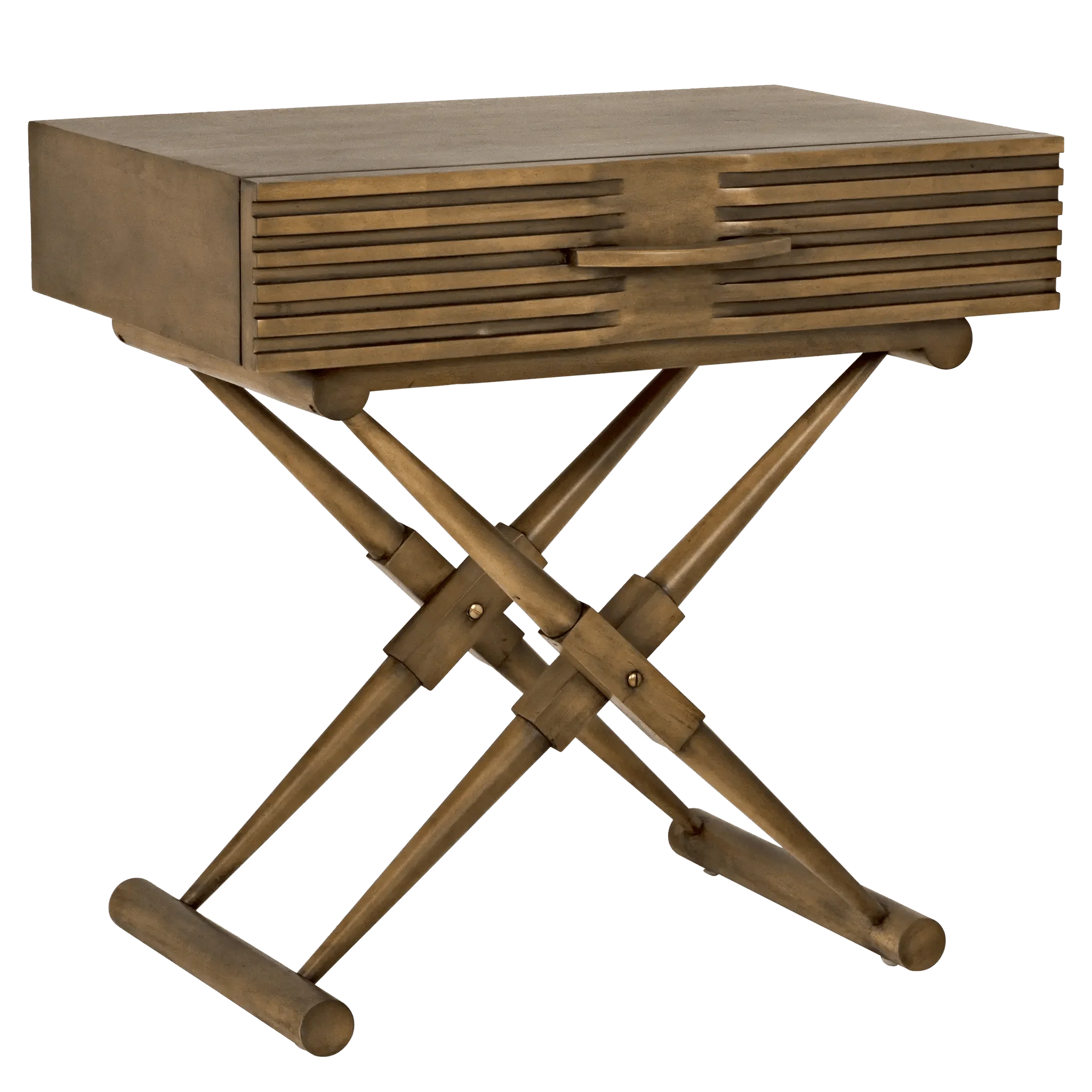 Zanta Side Table, Saddle Brown - Frankwebs