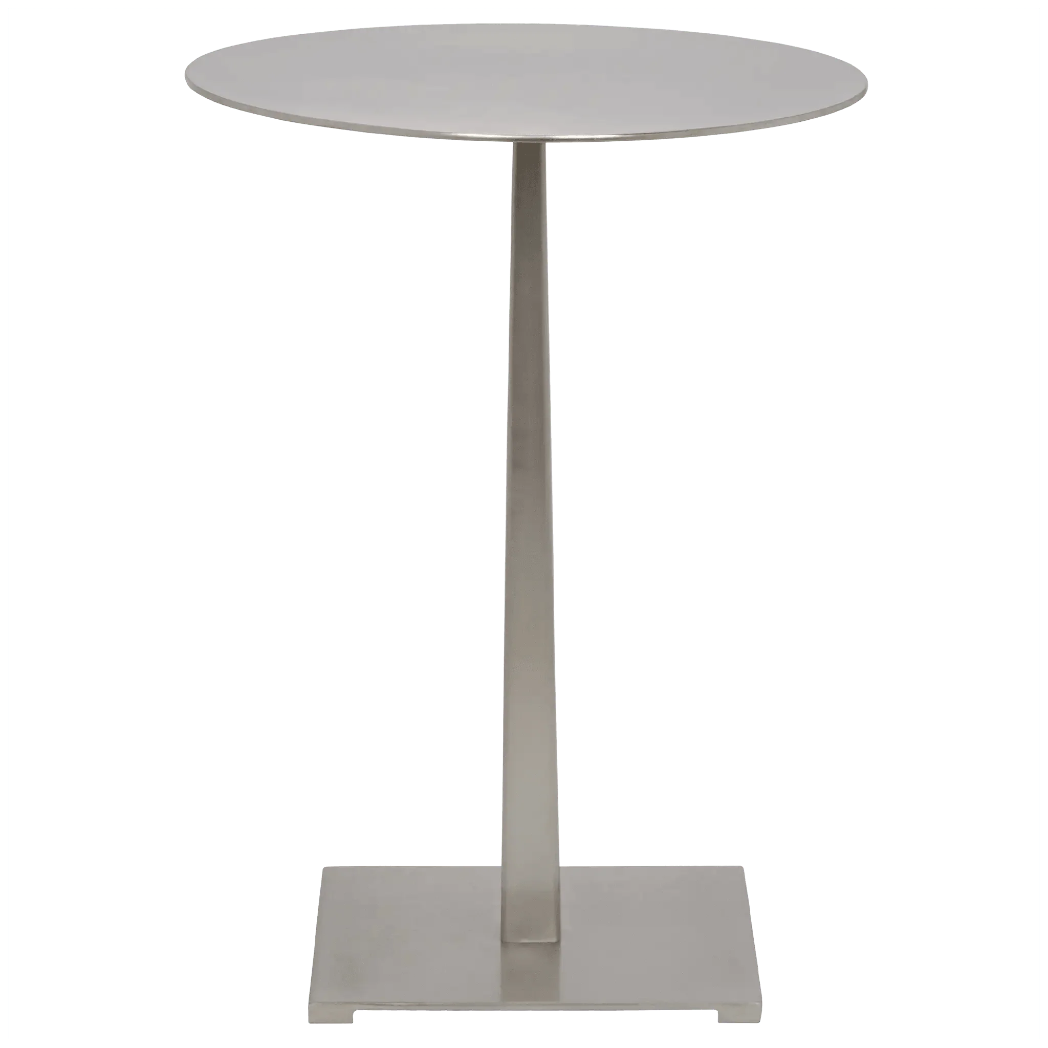Stiletto Side Table, Metal with Antique Silver - Frankwebs