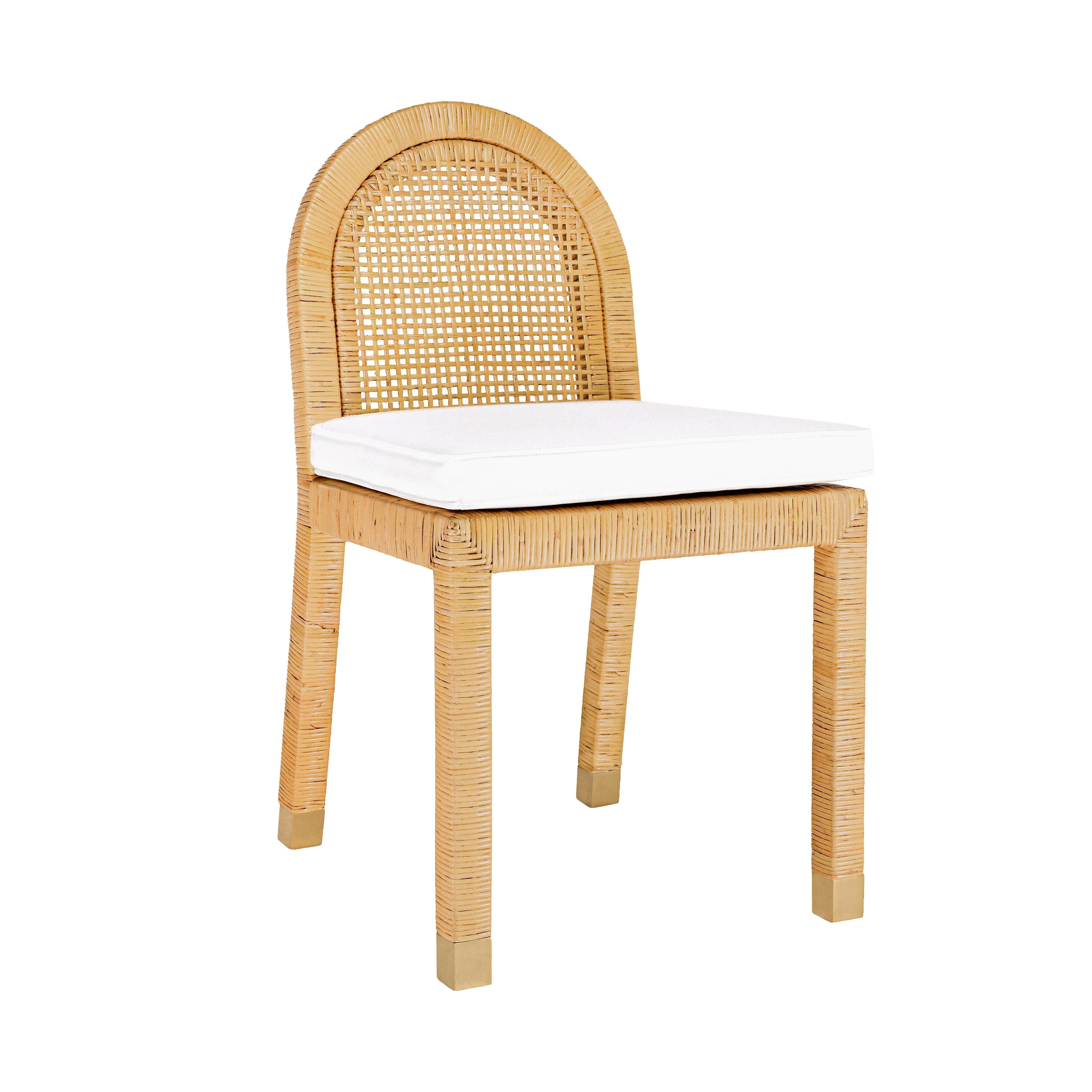 Amara Natural Rattan Arched Back Dining Chair - Frankwebs