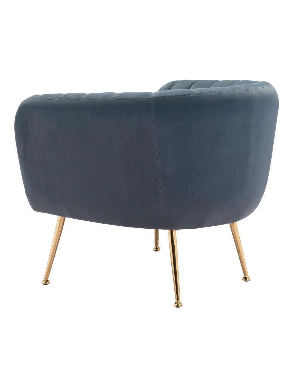 Deco Accent Chair Gray & Gold - Frankwebs