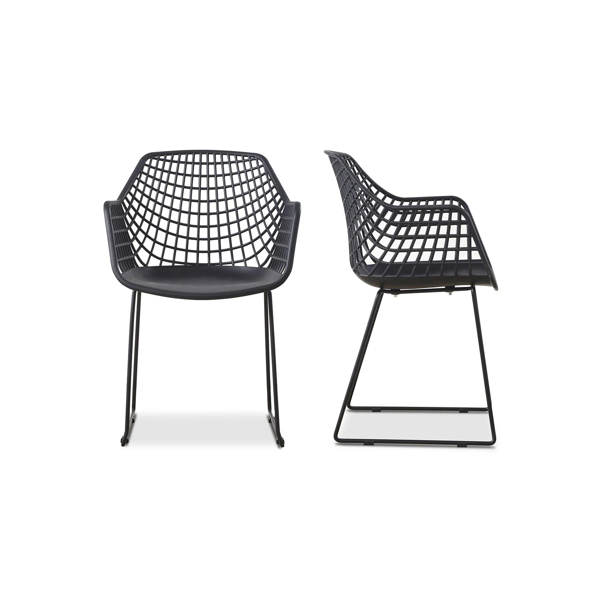 Honolulu Chair Black - Set Of Two - Frankwebs