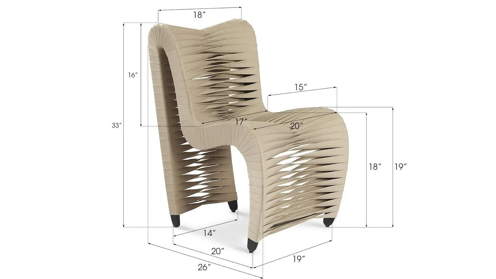 SEAT BELT DINING CHAIR - Frankwebs