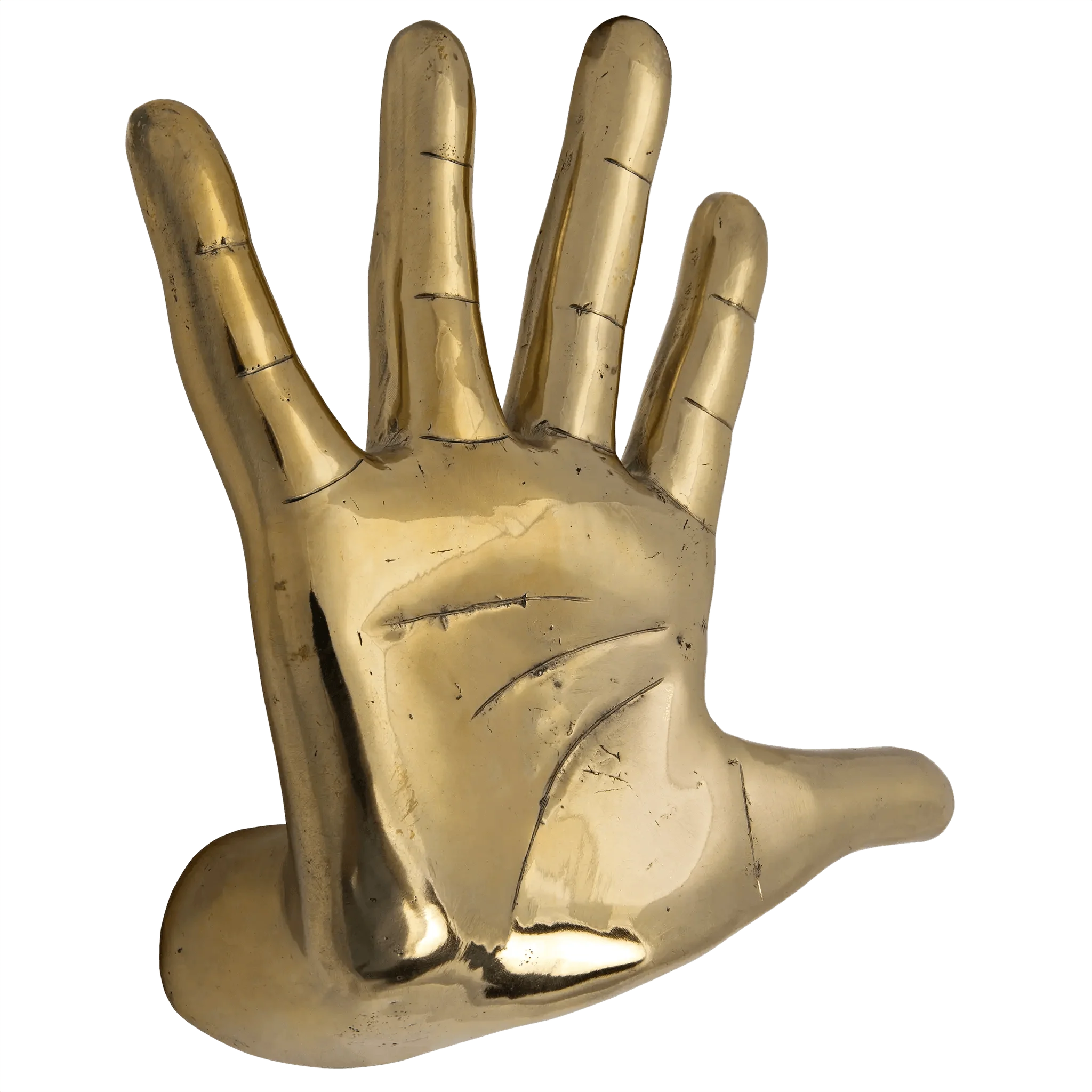 Hand On The Wall, Brass - Frankwebs