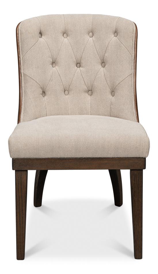 Lyra Side Chair - Fabric & Leather - Frankwebs