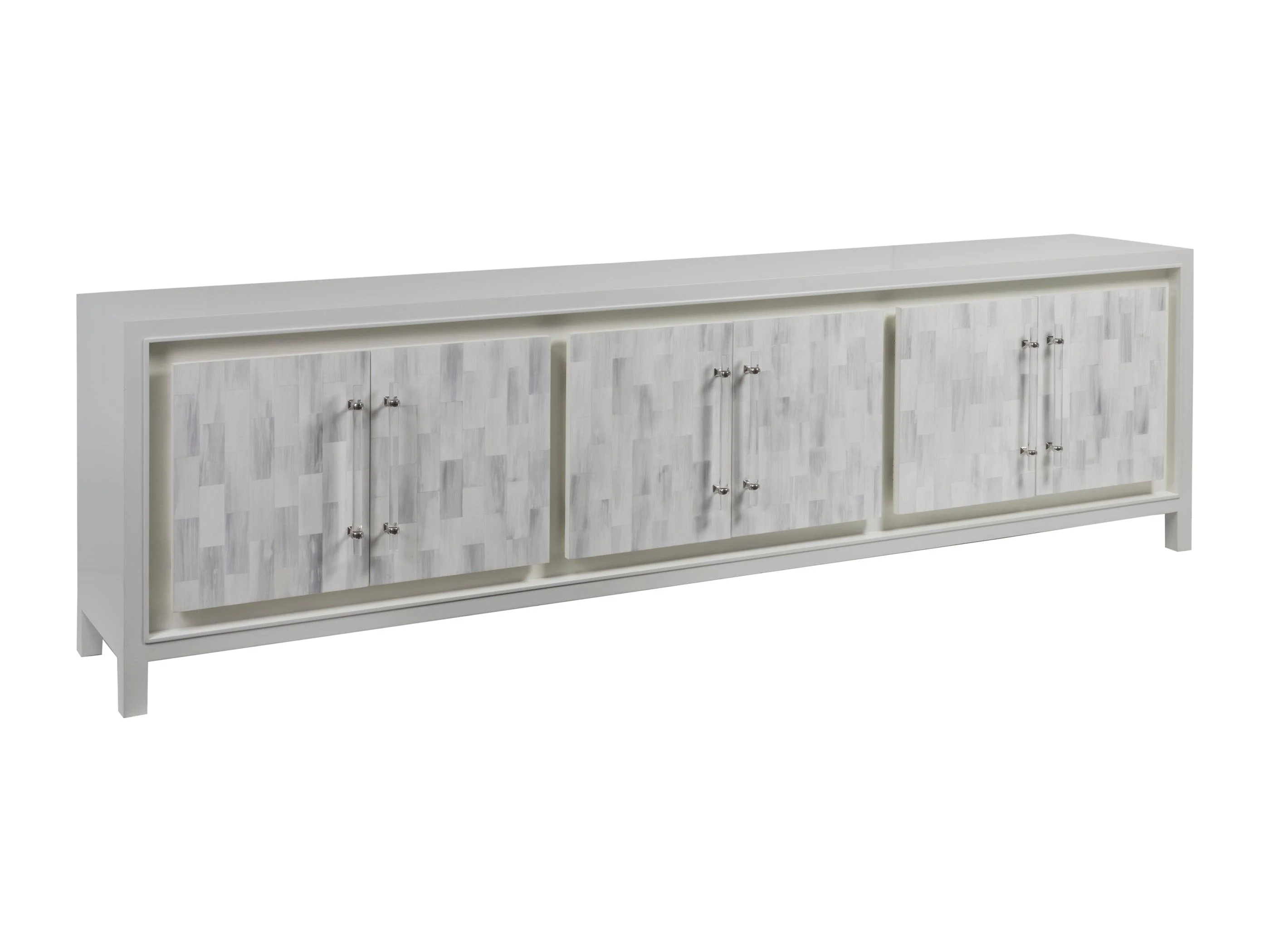 Signature Designs Elation White Long Media Console - Frankwebs