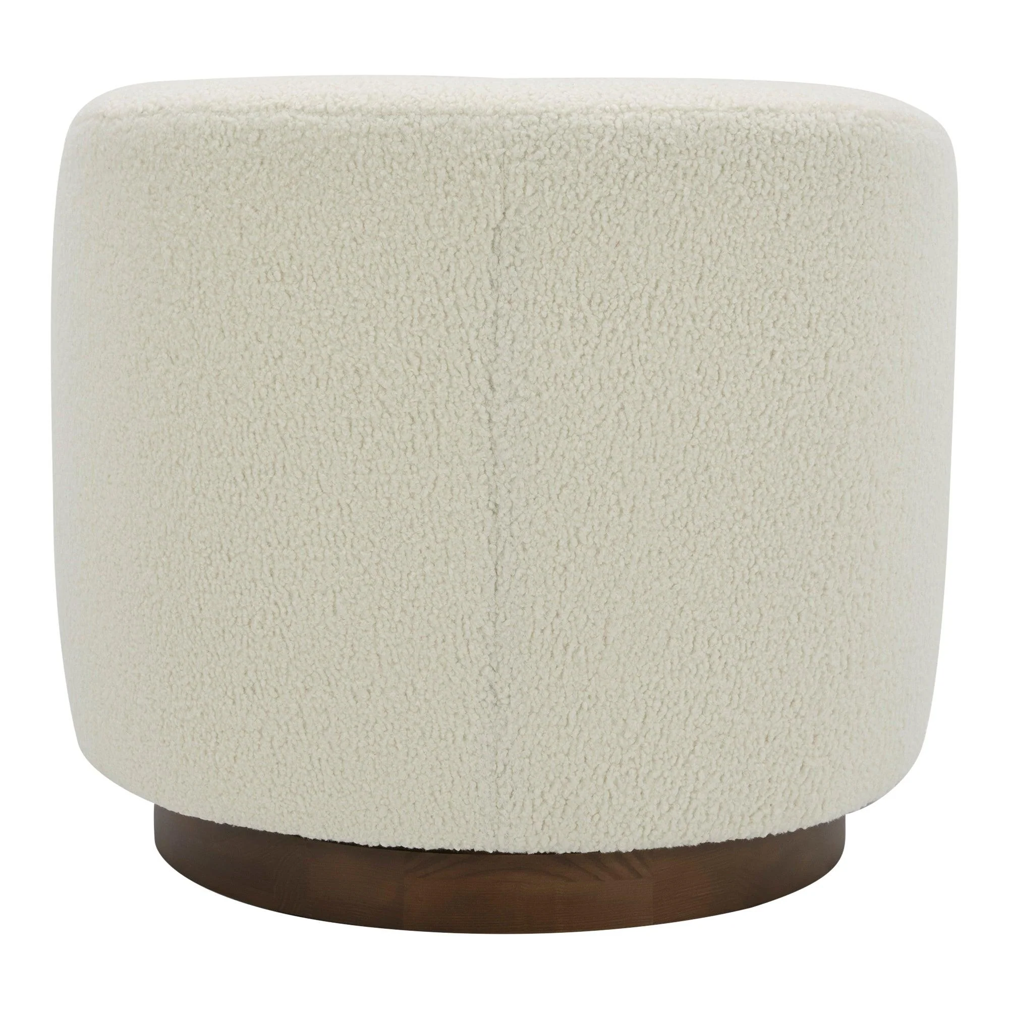 Oscy Swivel Chair Vegan Shearling White - Frankwebs