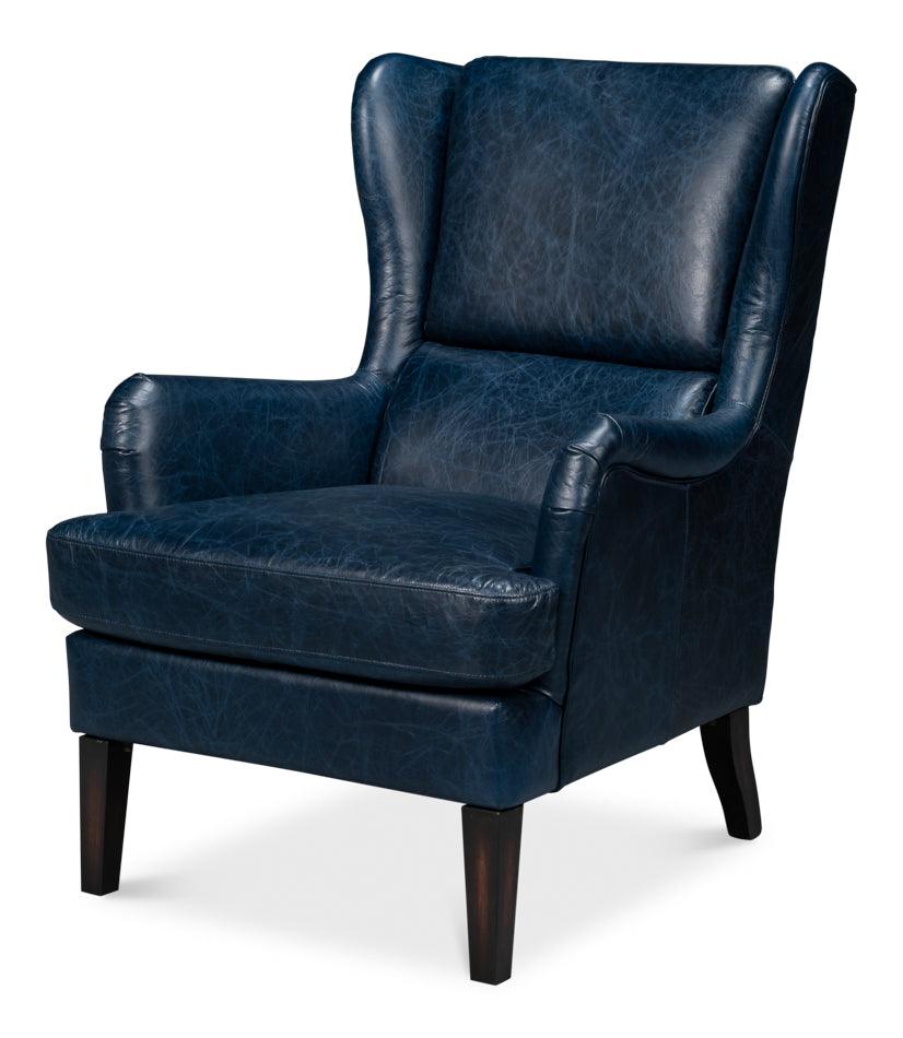 Elite Wing Lounge Chair - Chateau Blue - Frankwebs