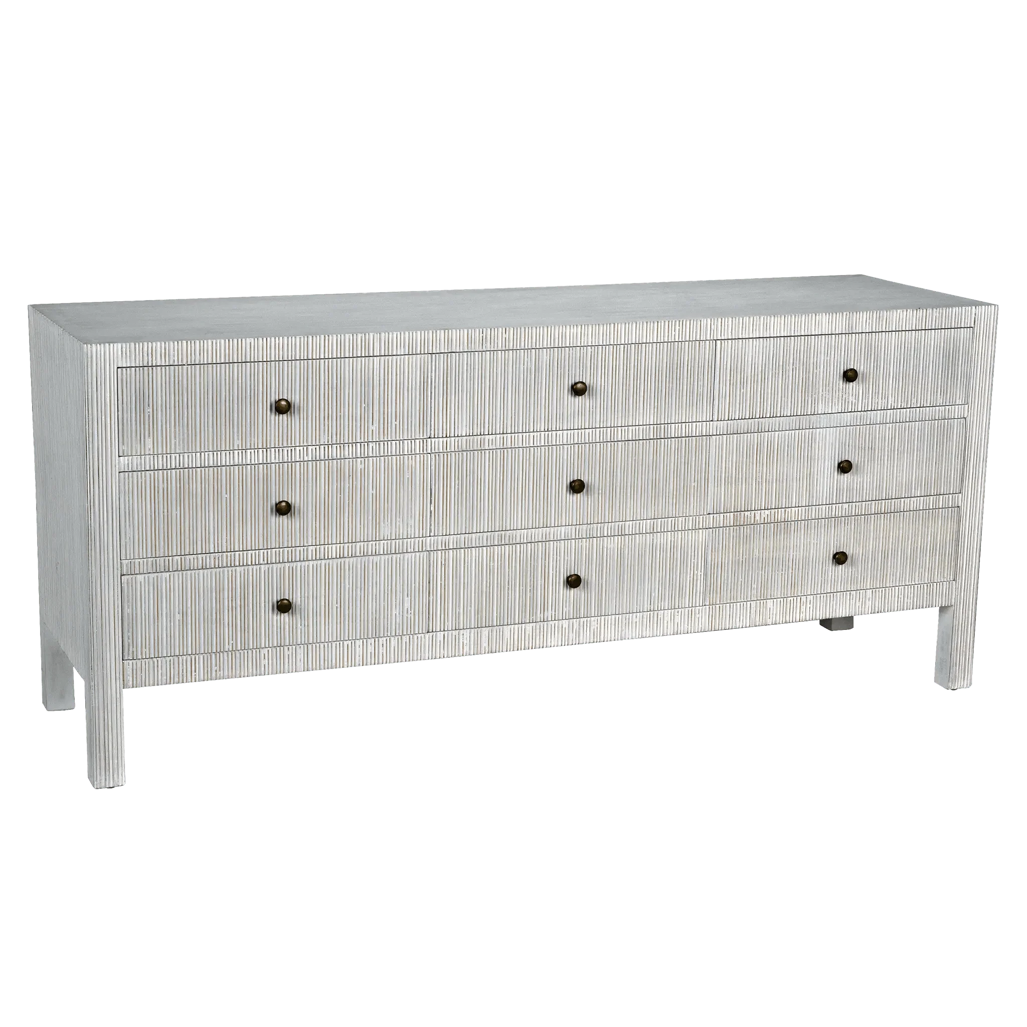 Conrad 9 Drawer Dresser, White Wash - Frankwebs