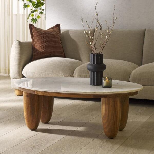 Hobbes Marble Top Coffee Table - Frankwebs