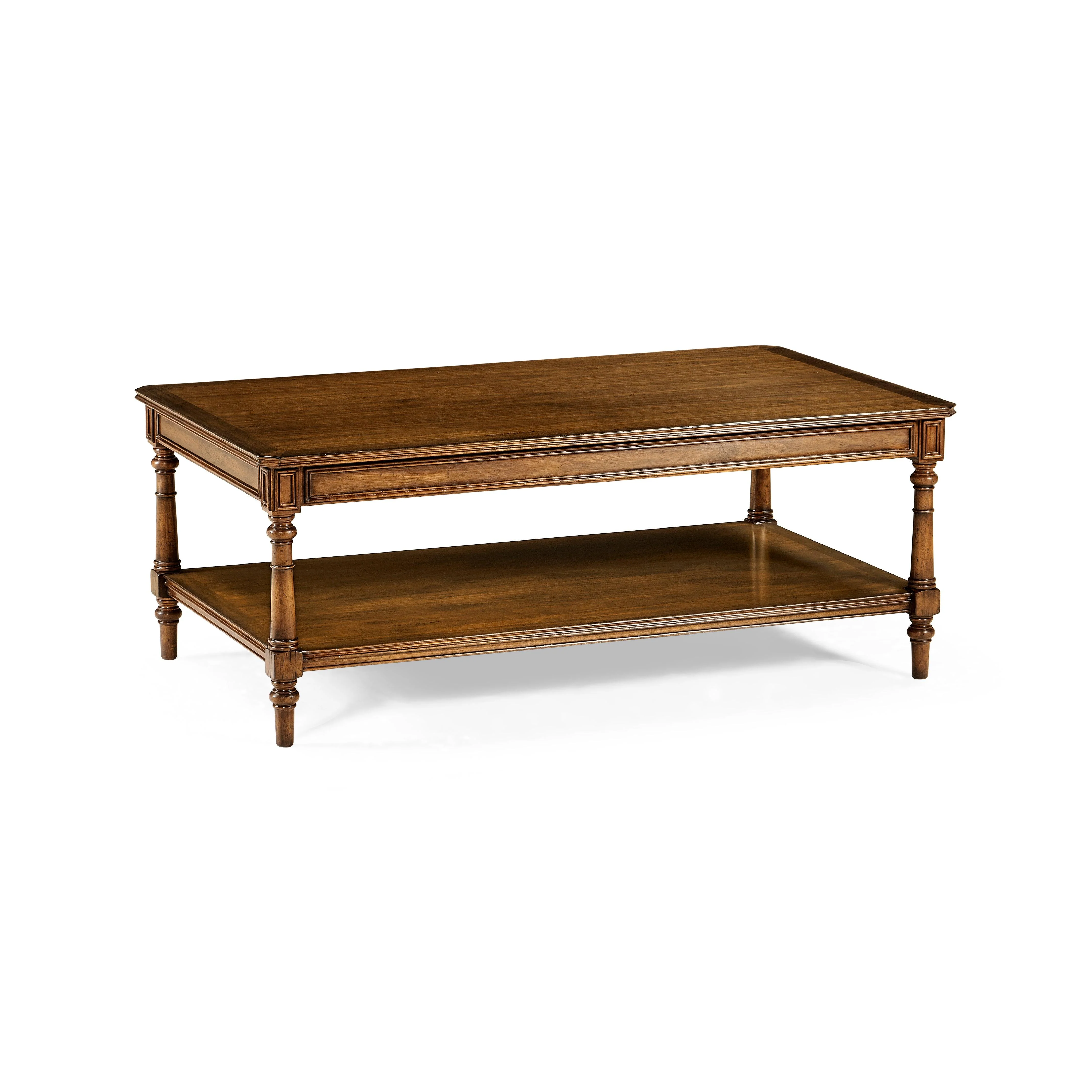Casual Accents Victorian Style Walnut Cocktail Table - Frankwebs
