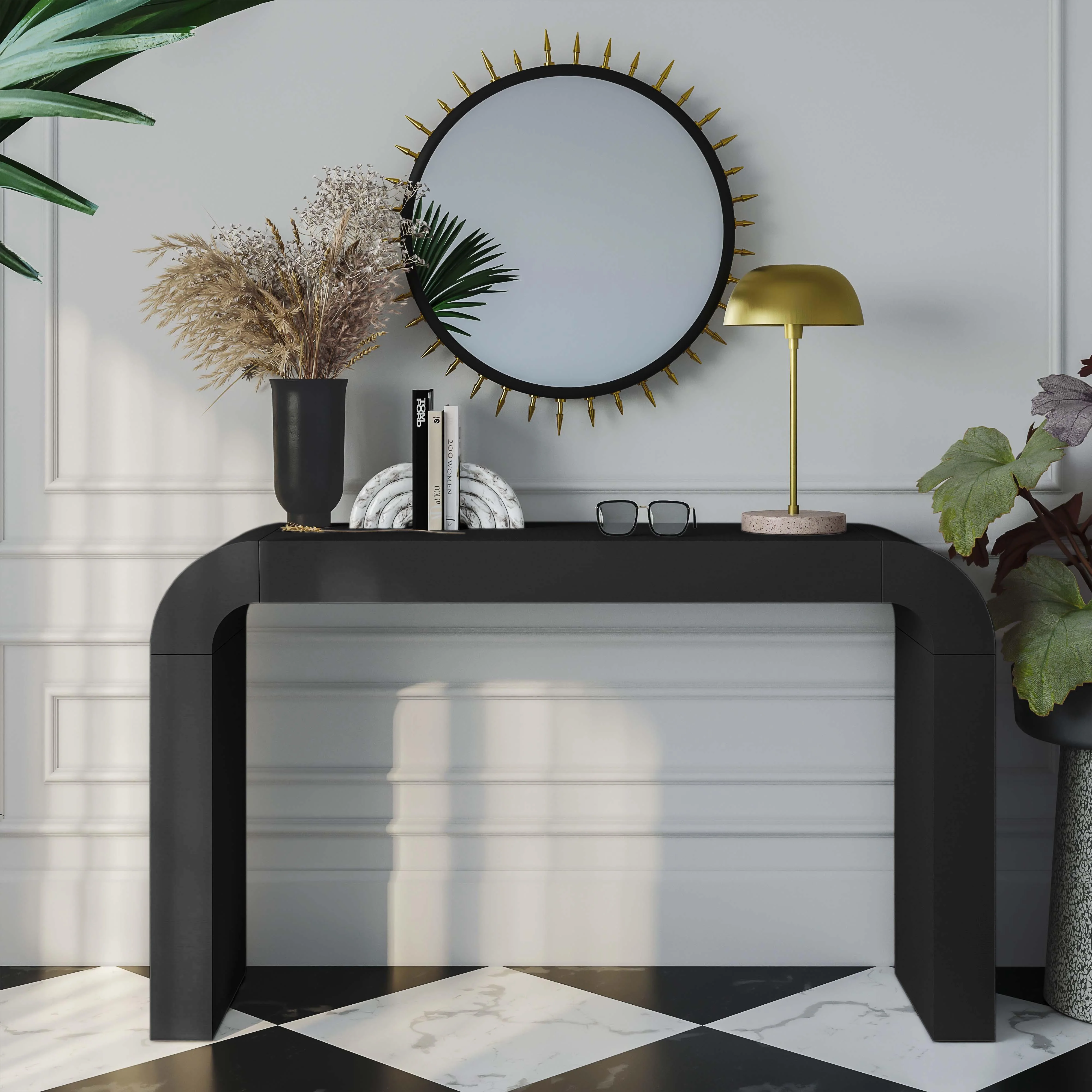 Hump Black Console Table - Frankwebs