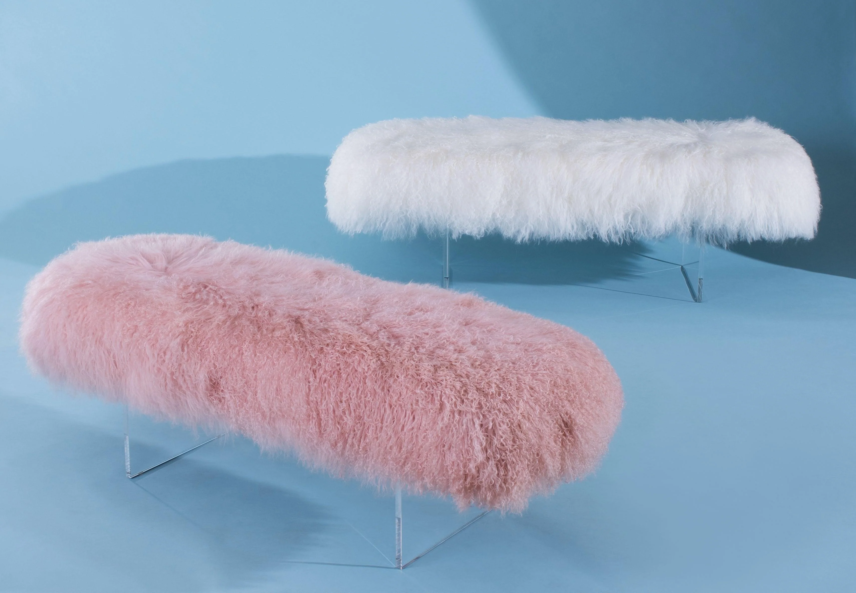 LILLIANA SHEEPSKIN OTTOMAN - Frankwebs