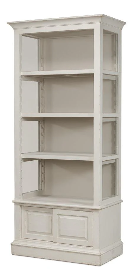 Zoey Bookcase - Antique White - Frankwebs