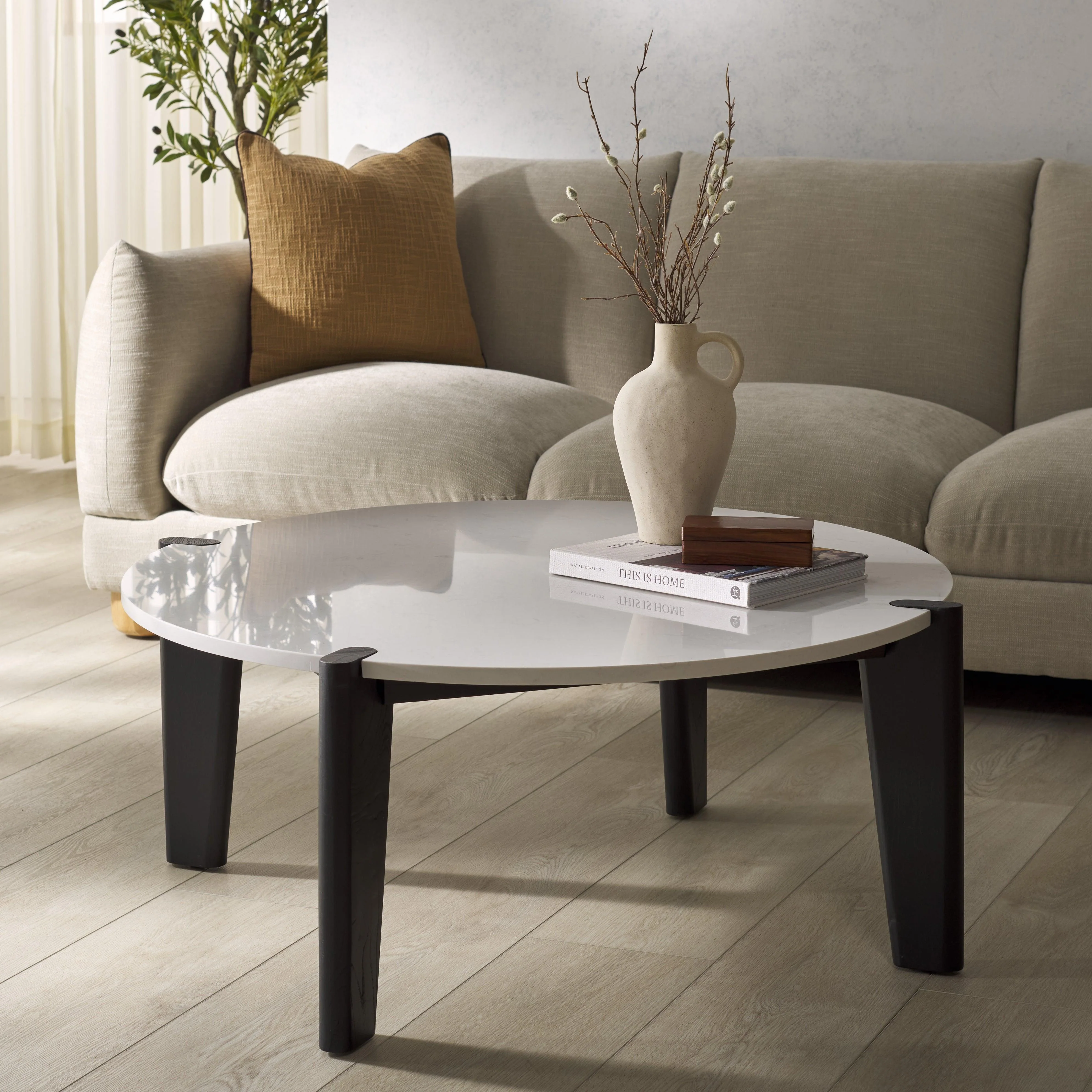 Garcia Marble Top Coffee Table - Frankwebs