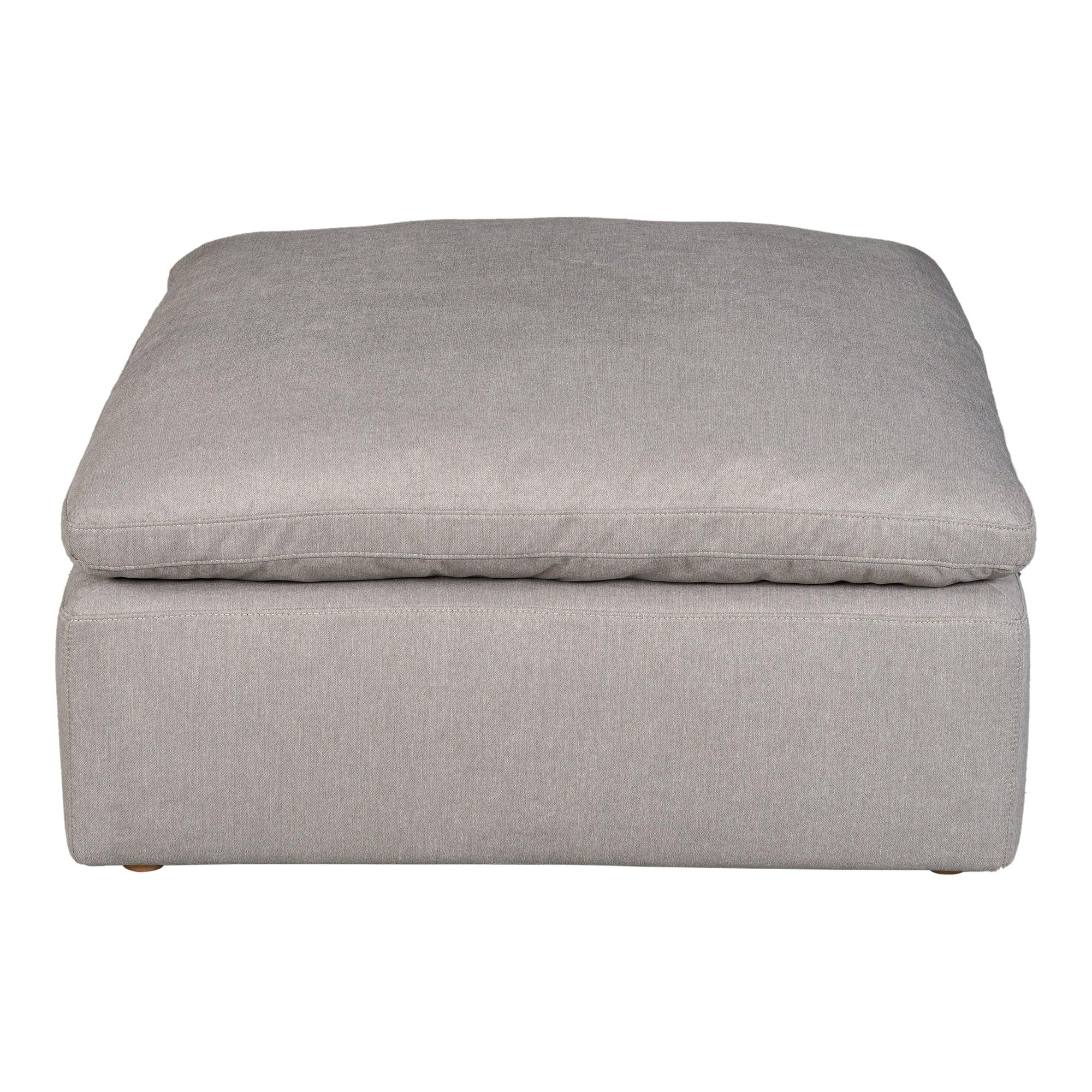 Terra Condo Ottoman Performance Fabric Light Grey - Frankwebs
