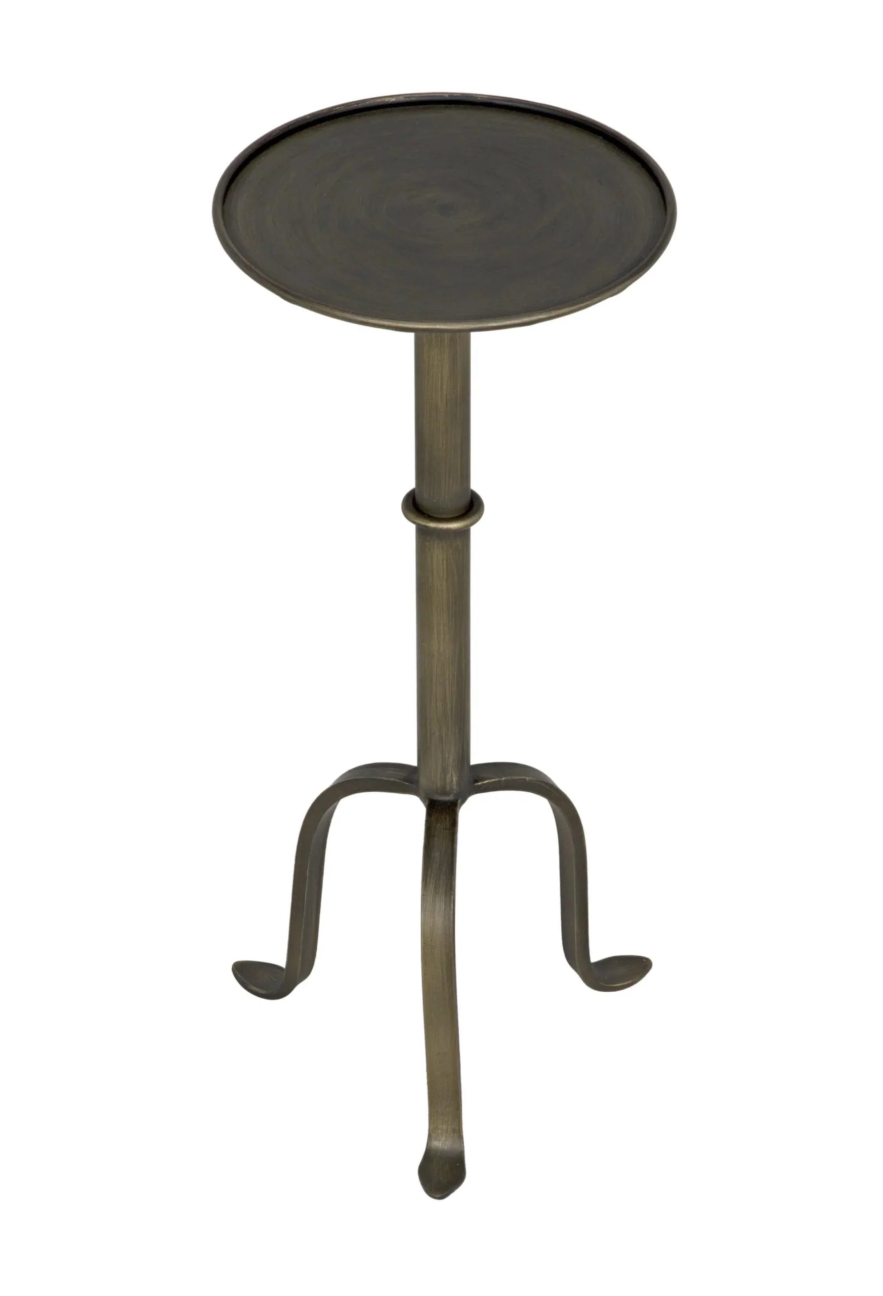 Tini Side Table, Metal with Aged Brass Finish - Frankwebs