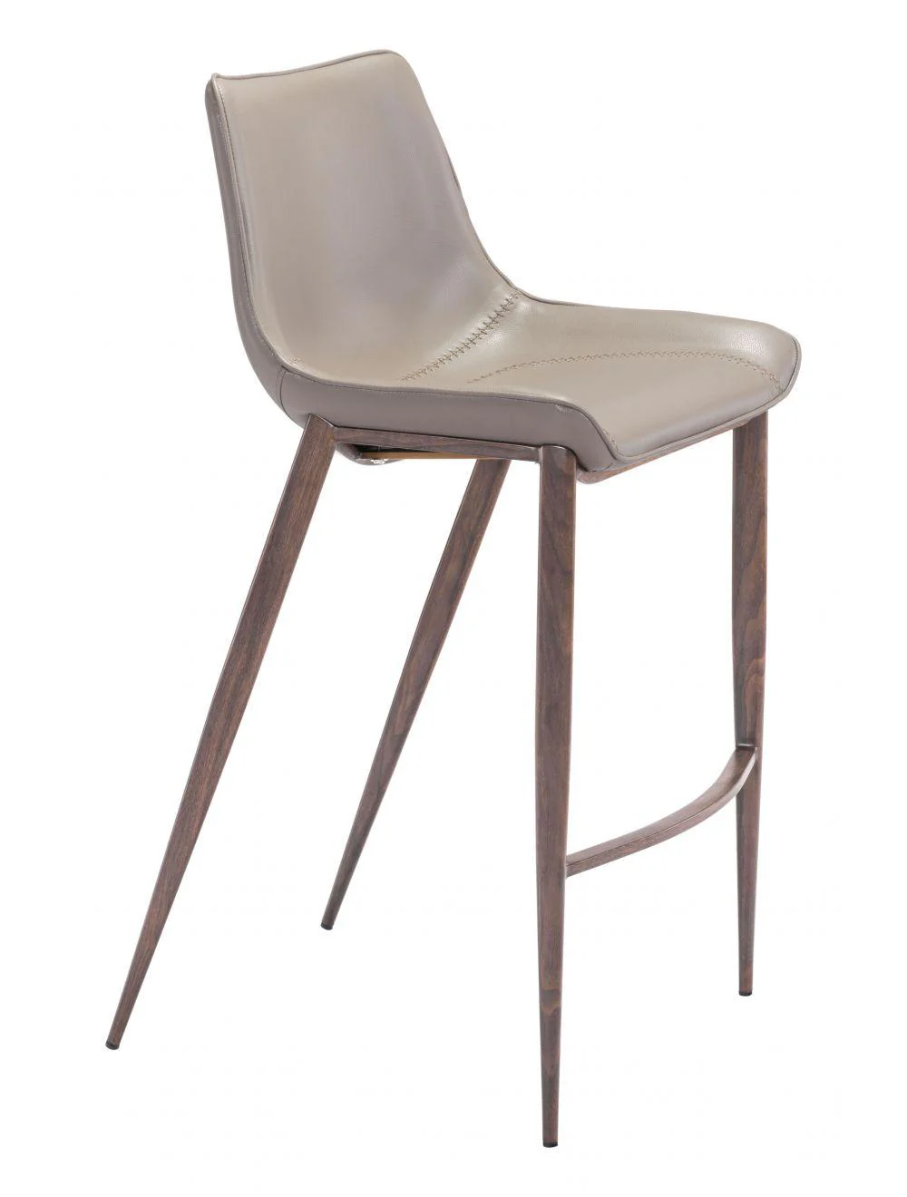 Magnus Bar Chair (Set of 2) Gray & Walnut - Frankwebs