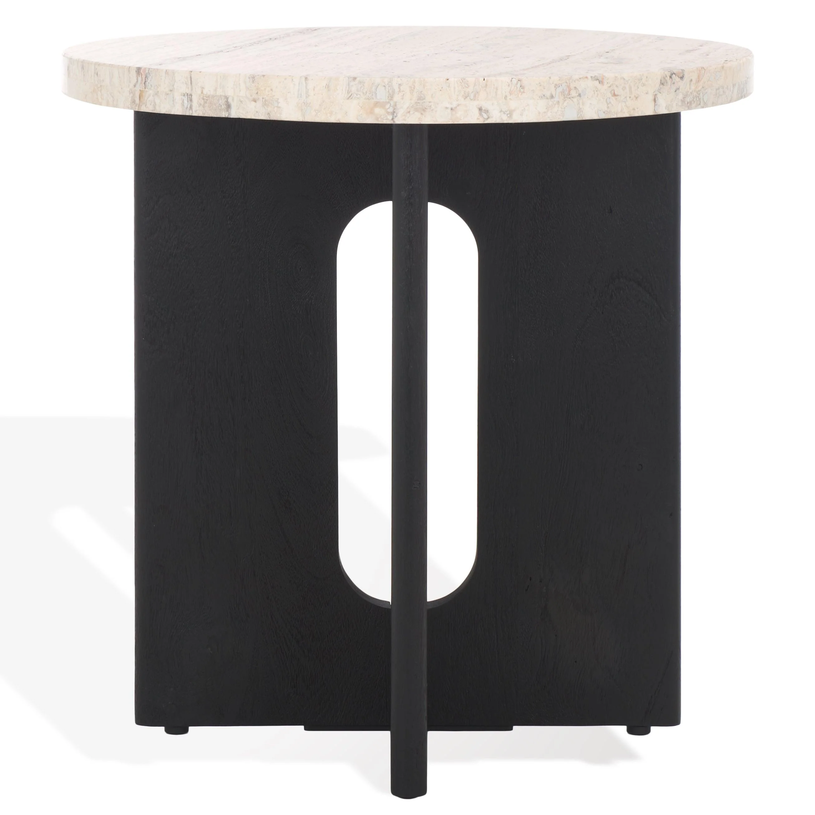 Shayna Travertine Accent Table - Frankwebs