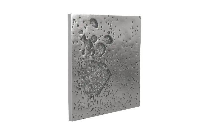 SPLOTCH DENSE SILVER WALL ART - Frankwebs